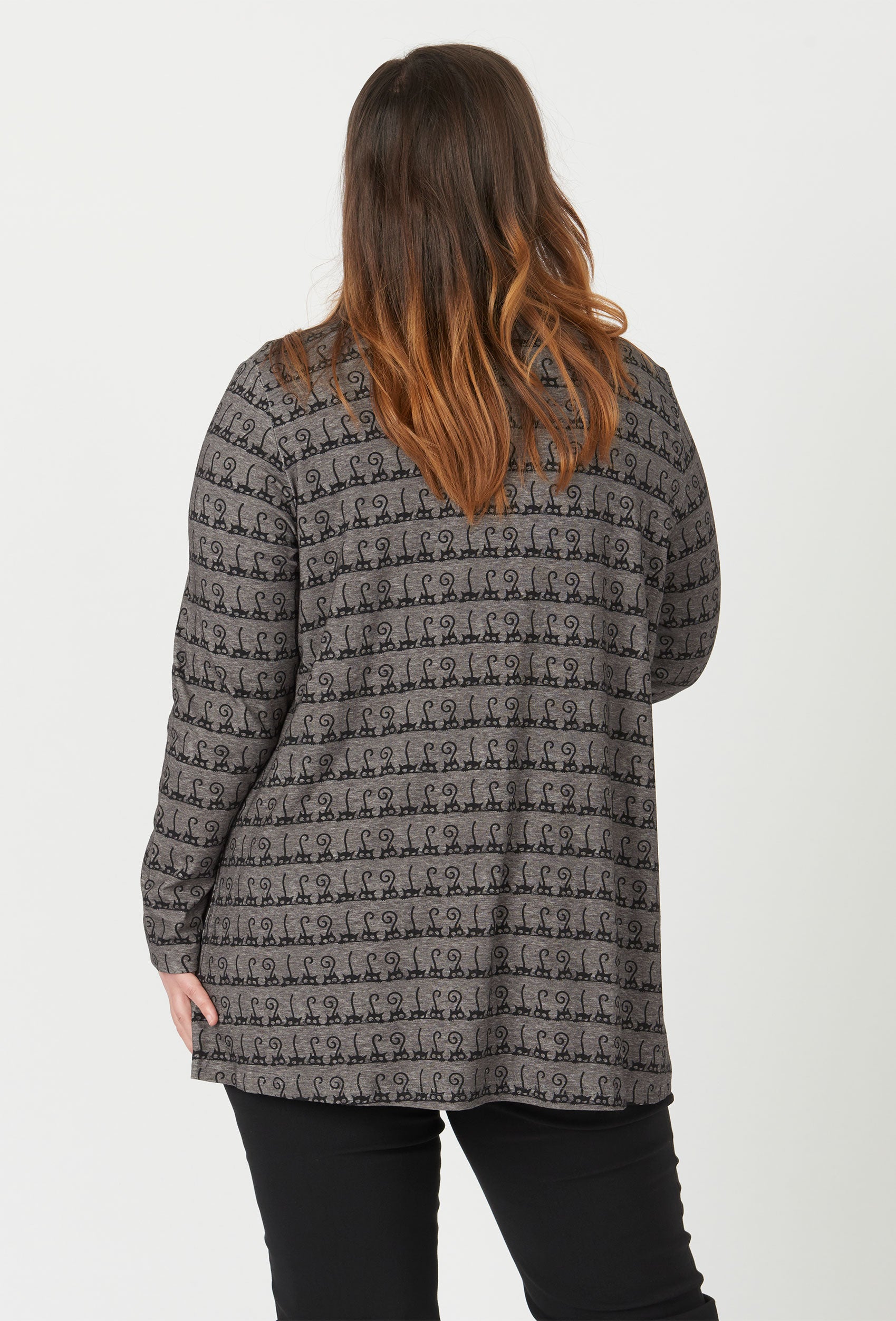 Sempre Piu SESadie Cardigan 077 Grey Melange