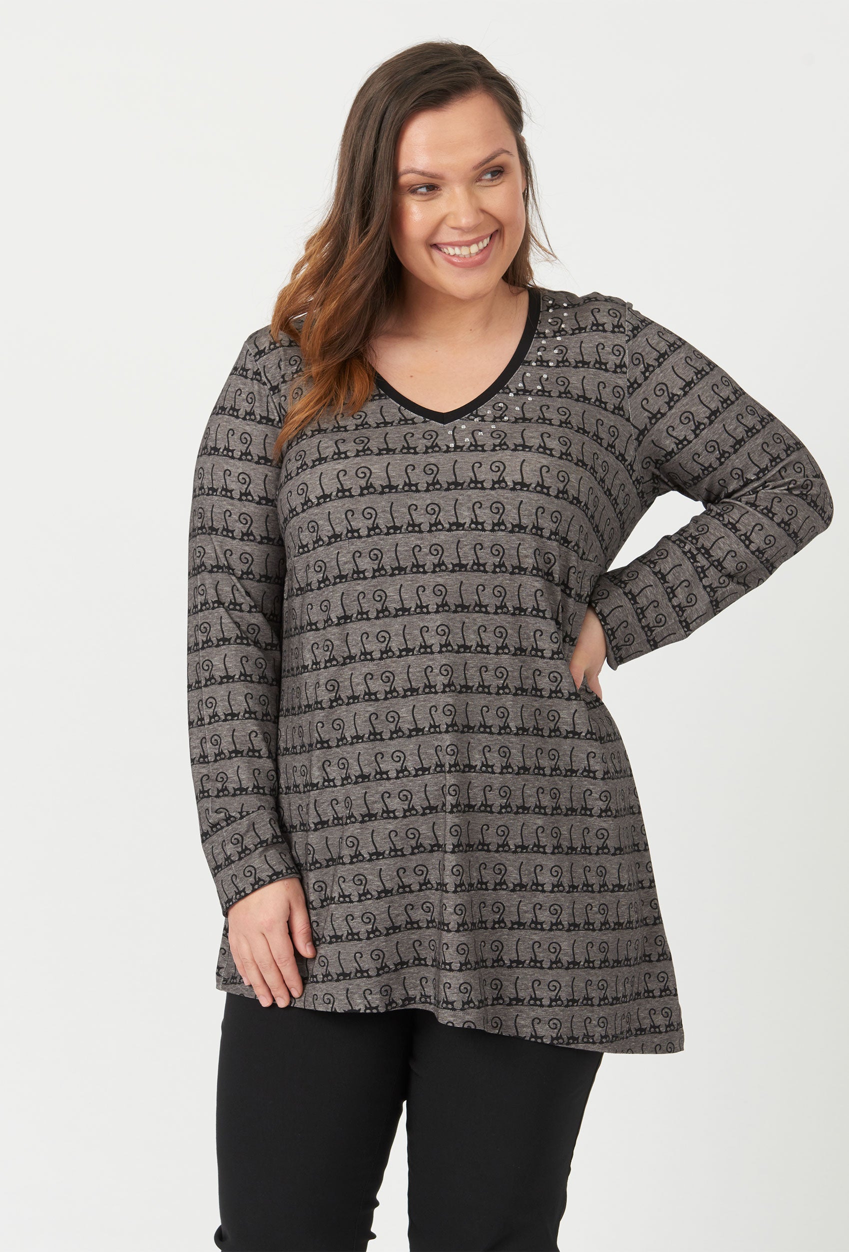 Sempre Piu SEWilla Tunikaer 077 Grey Melange