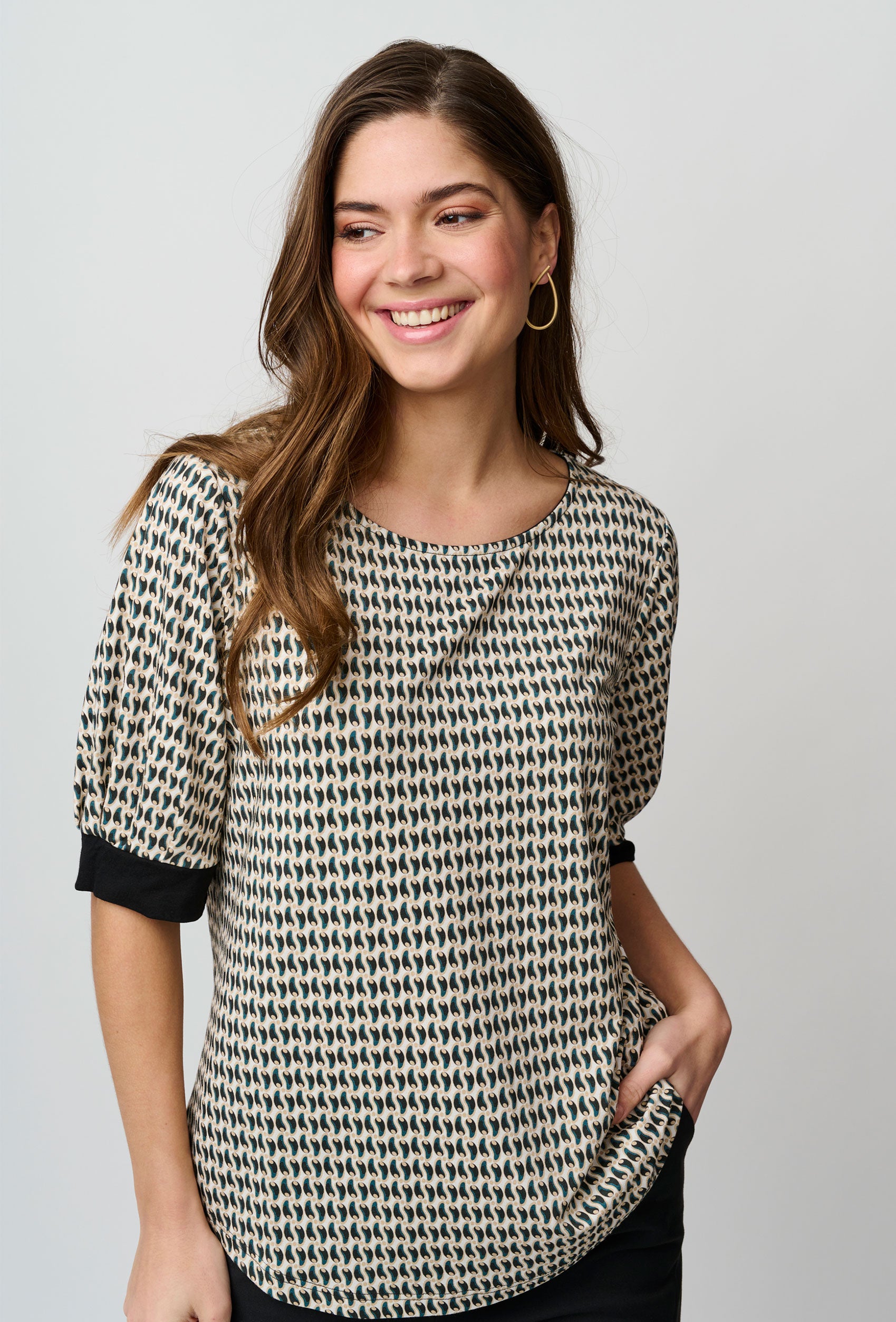 SHIRTMAKER SHBecca T-Shirt 005 Black