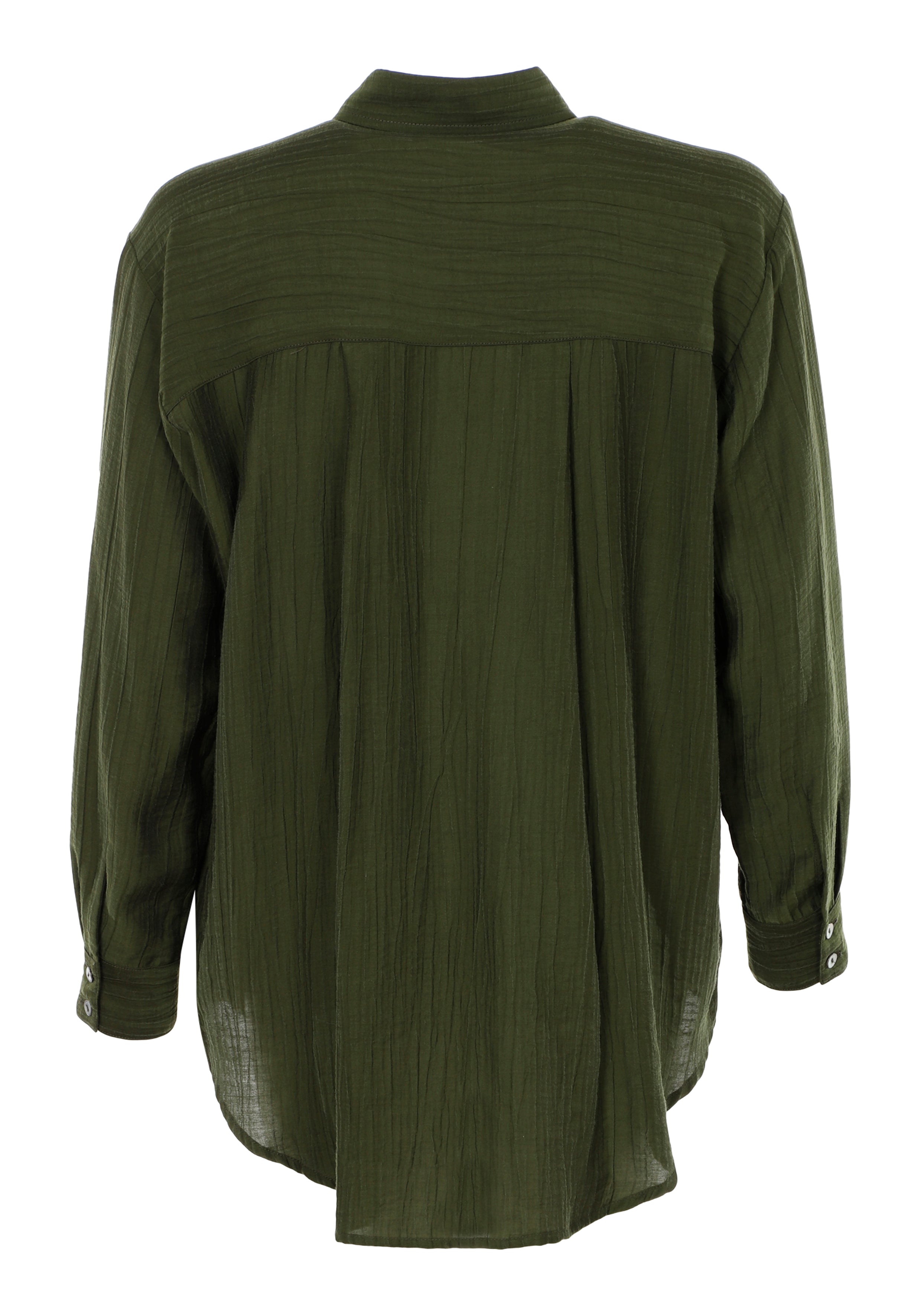 SHIRTMAKER SHBelle Skjortebluser 147 Dark Olive Green