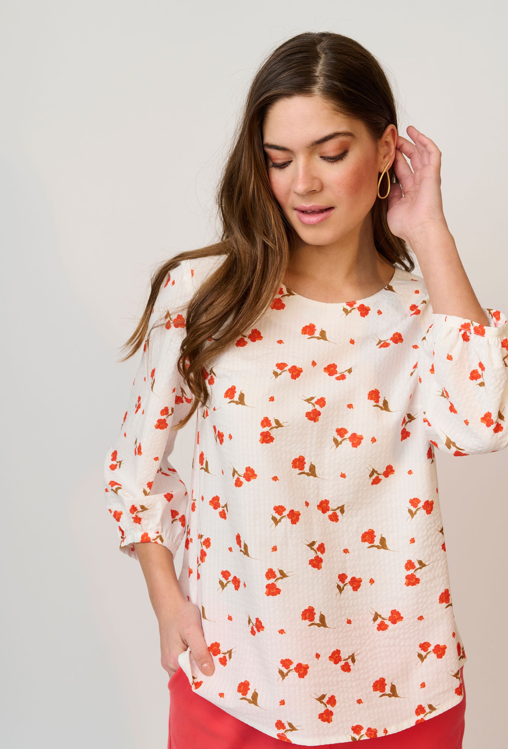 SHIRTMAKER SHCheri Bluser 015 Red