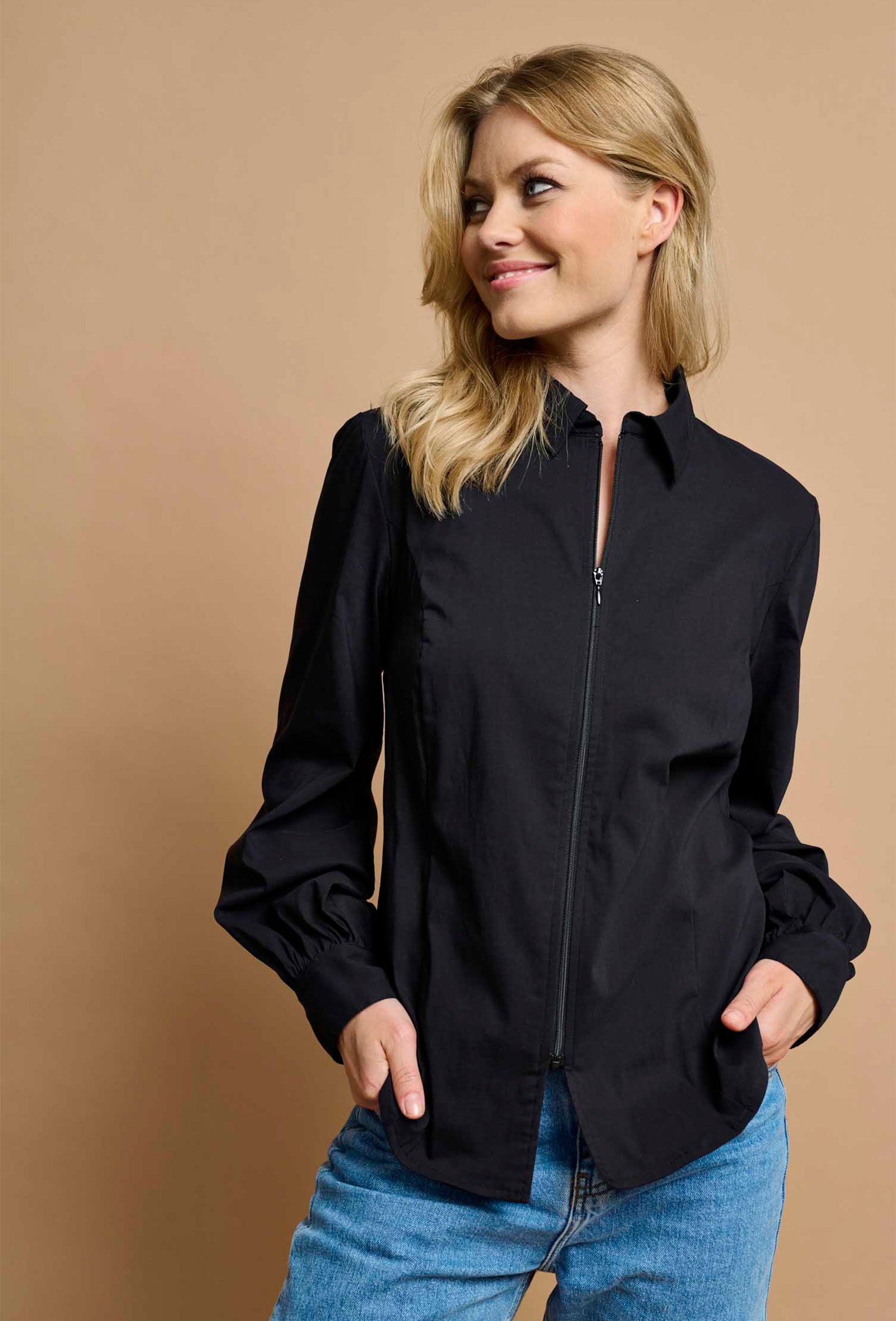 SHIRTMAKER SHCia Skjortebluser 005 Black