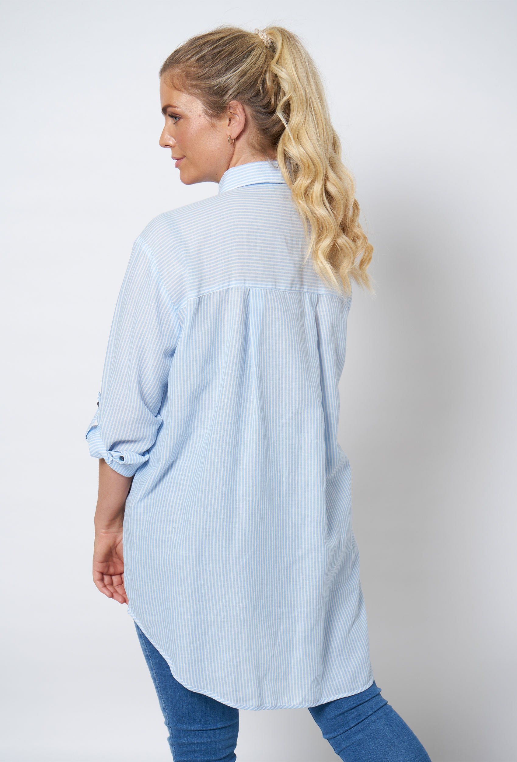SHIRTMAKER SHJenice Skjortebluser 007 Light Blue