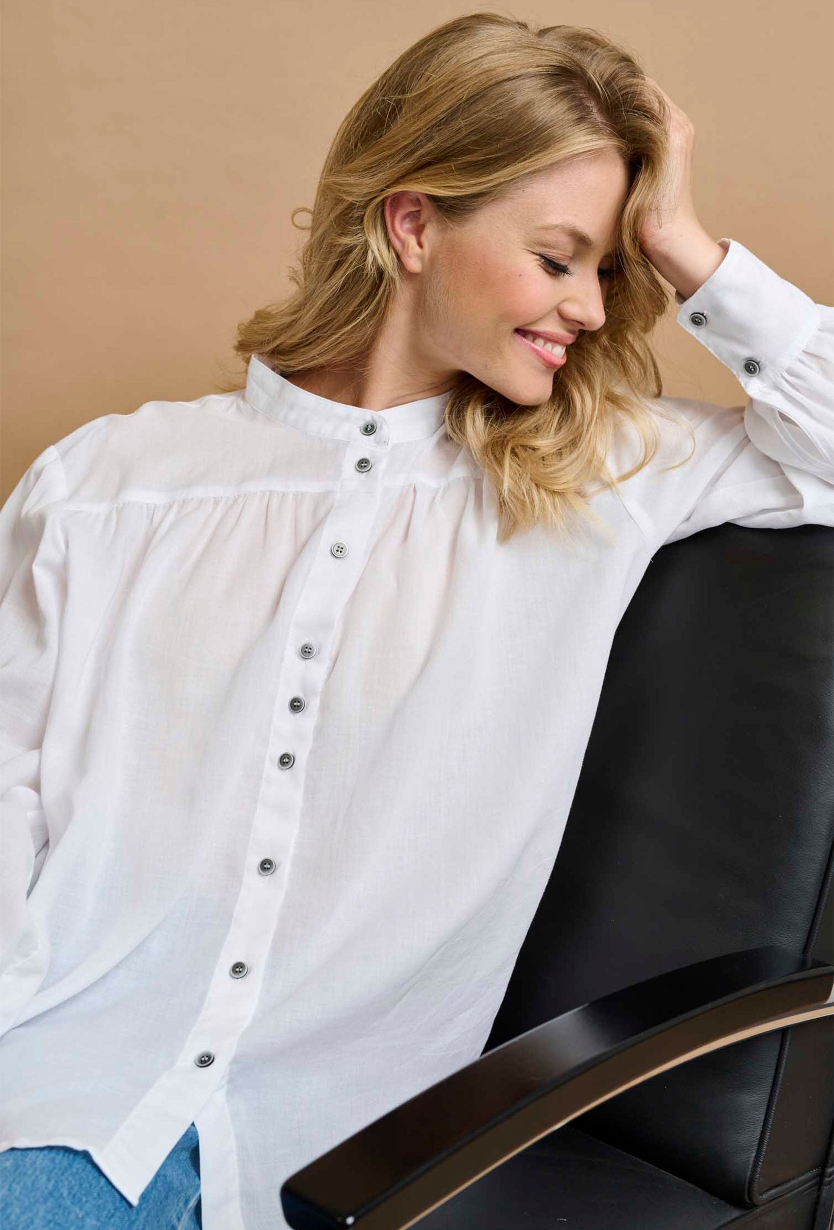 SHIRTMAKER SHJenna Skjortebluser 006 White