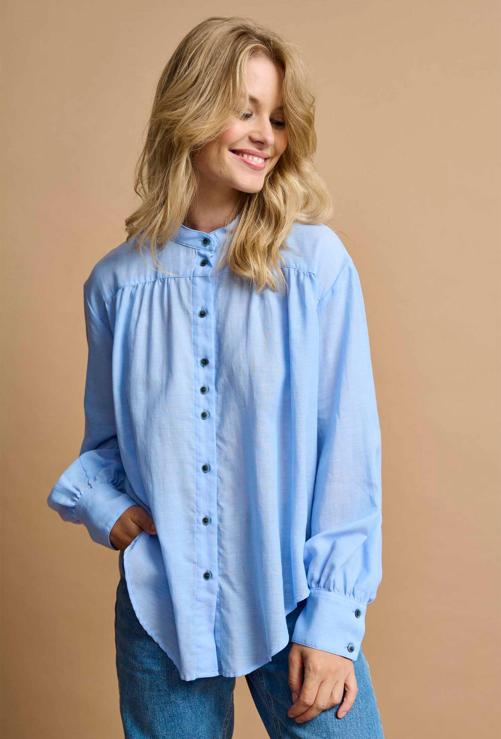 SHIRTMAKER SHJenna Skjortebluser 007 Light Blue