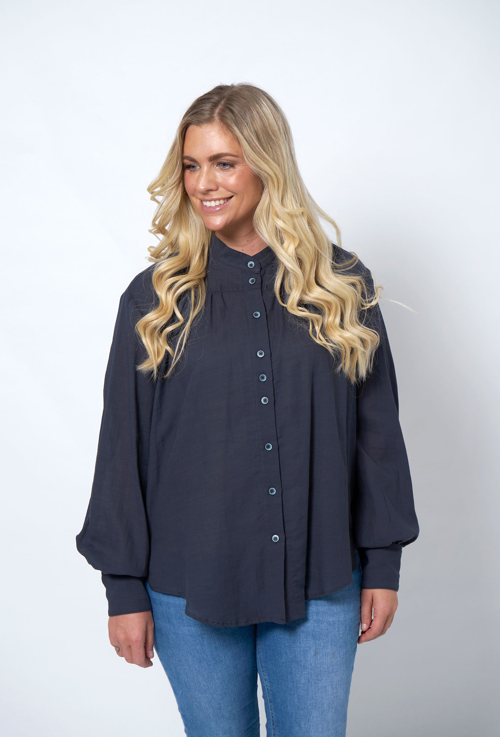 SHIRTMAKER SHJenna Skjortebluser 009 Navy blue