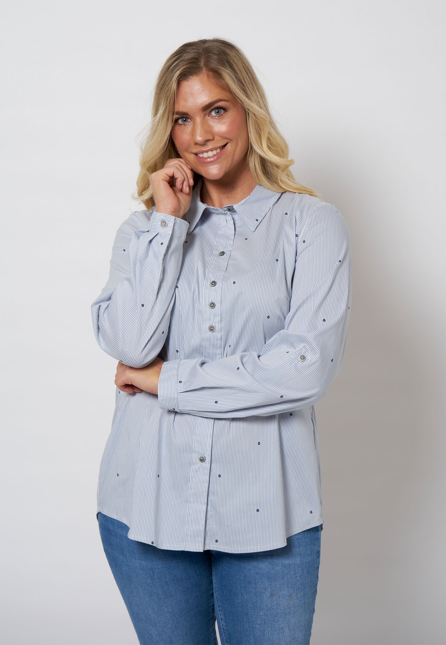 SHIRTMAKER SHJennifer Skjortebluser 007 Light Blue