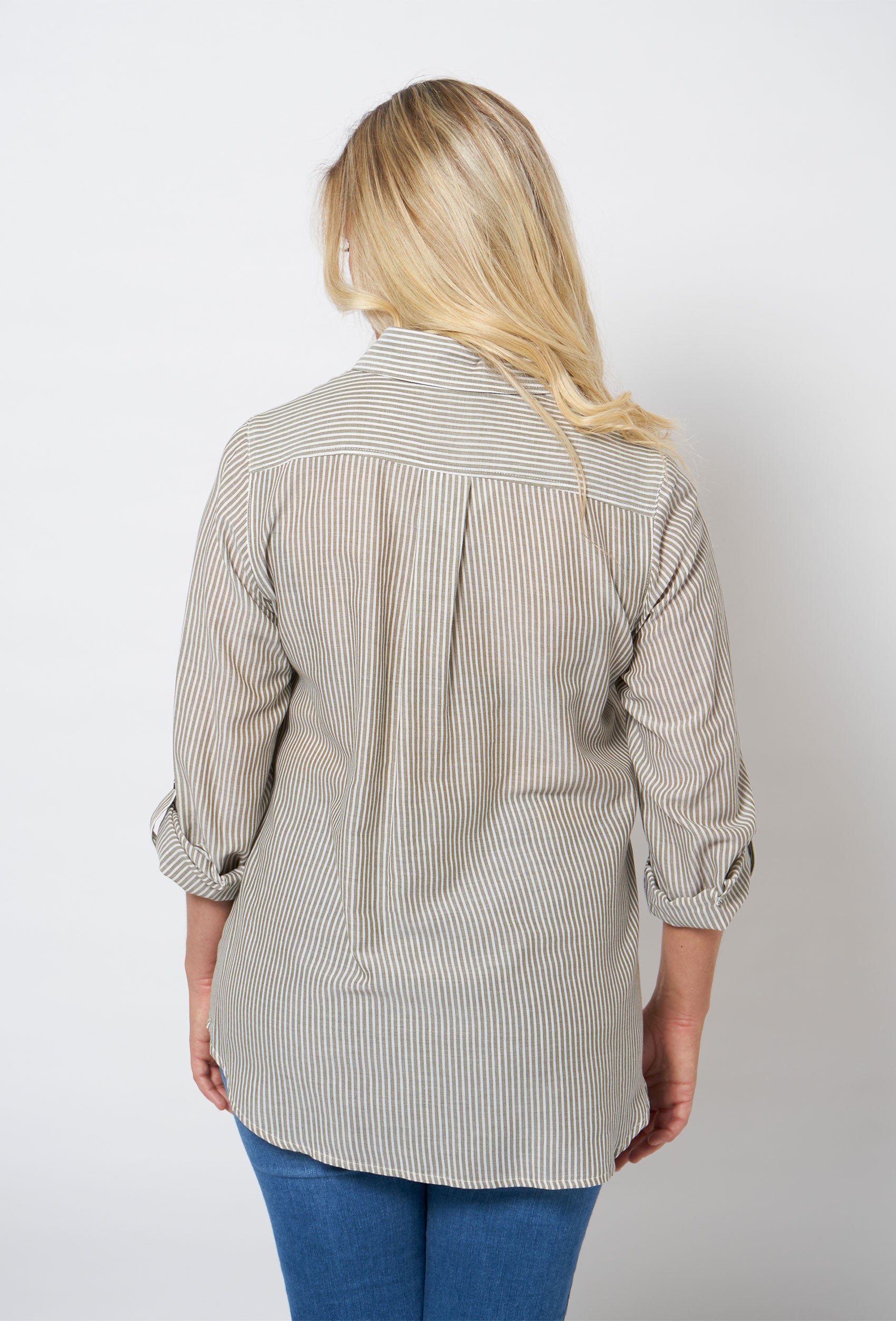 SHIRTMAKER SHJennifer Skjortebluser 003 Khaki