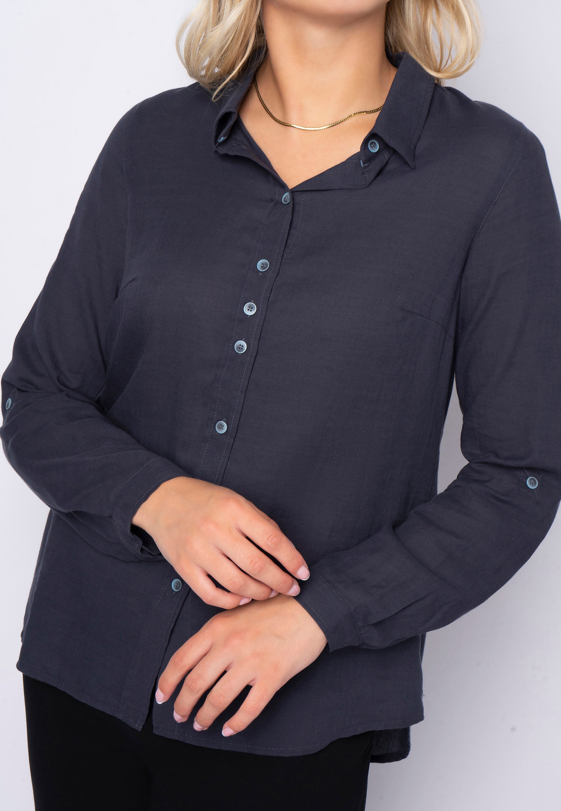 SHIRTMAKER SHJennifer Skjortebluser 009 Navy blue