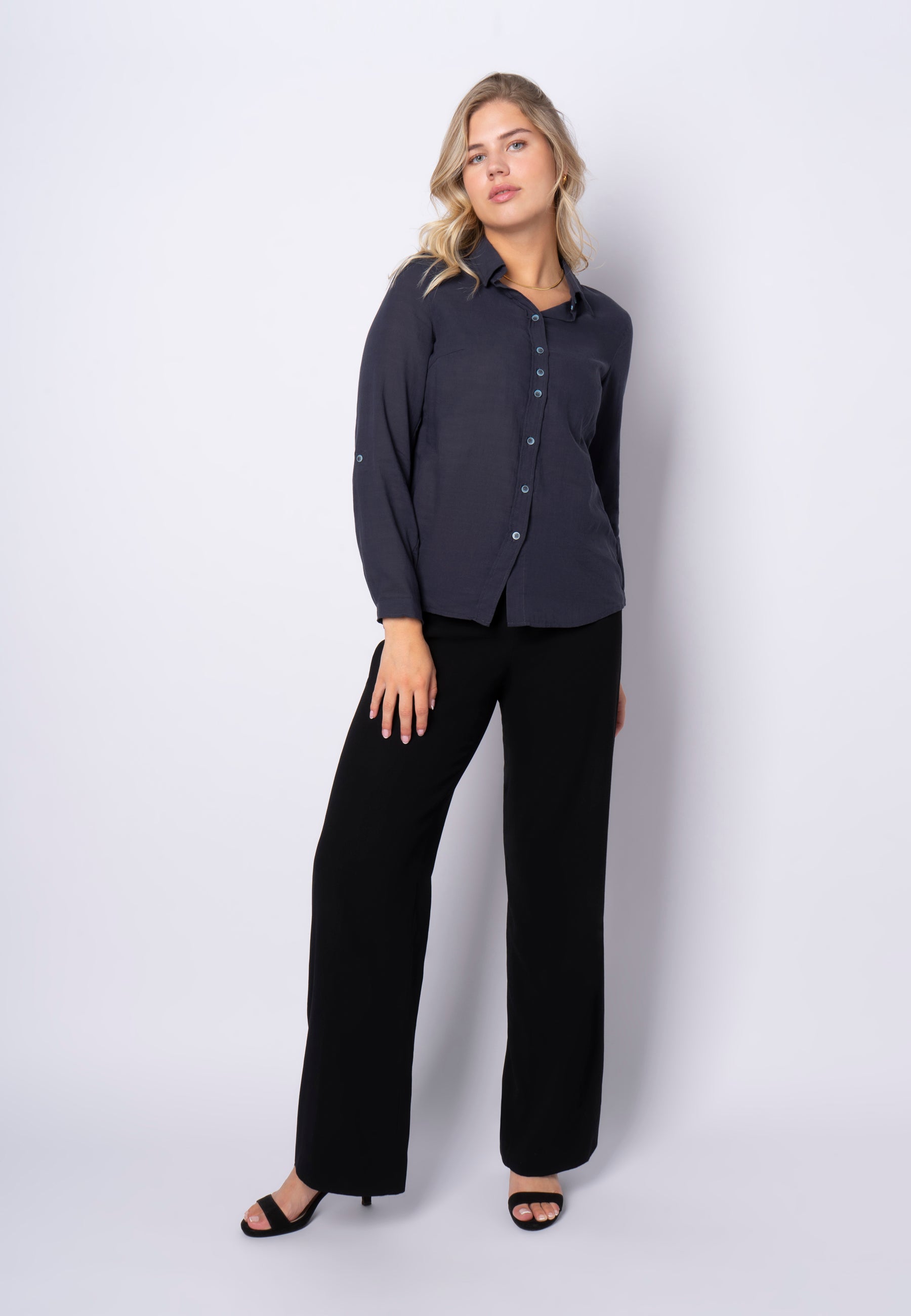 SHIRTMAKER SHJennifer Skjortebluser 009 Navy blue