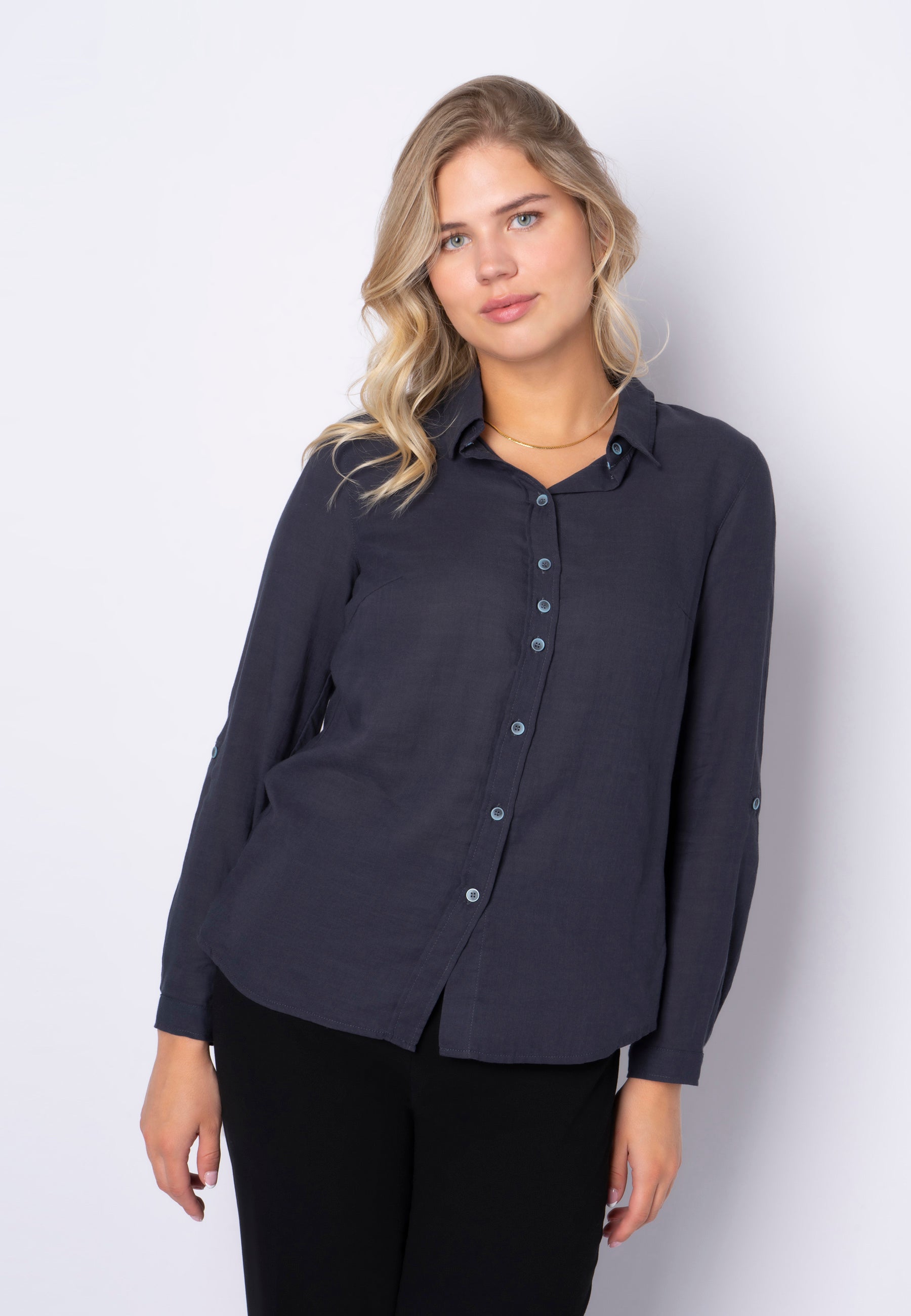 SHIRTMAKER SHJennifer Skjortebluser 009 Navy blue