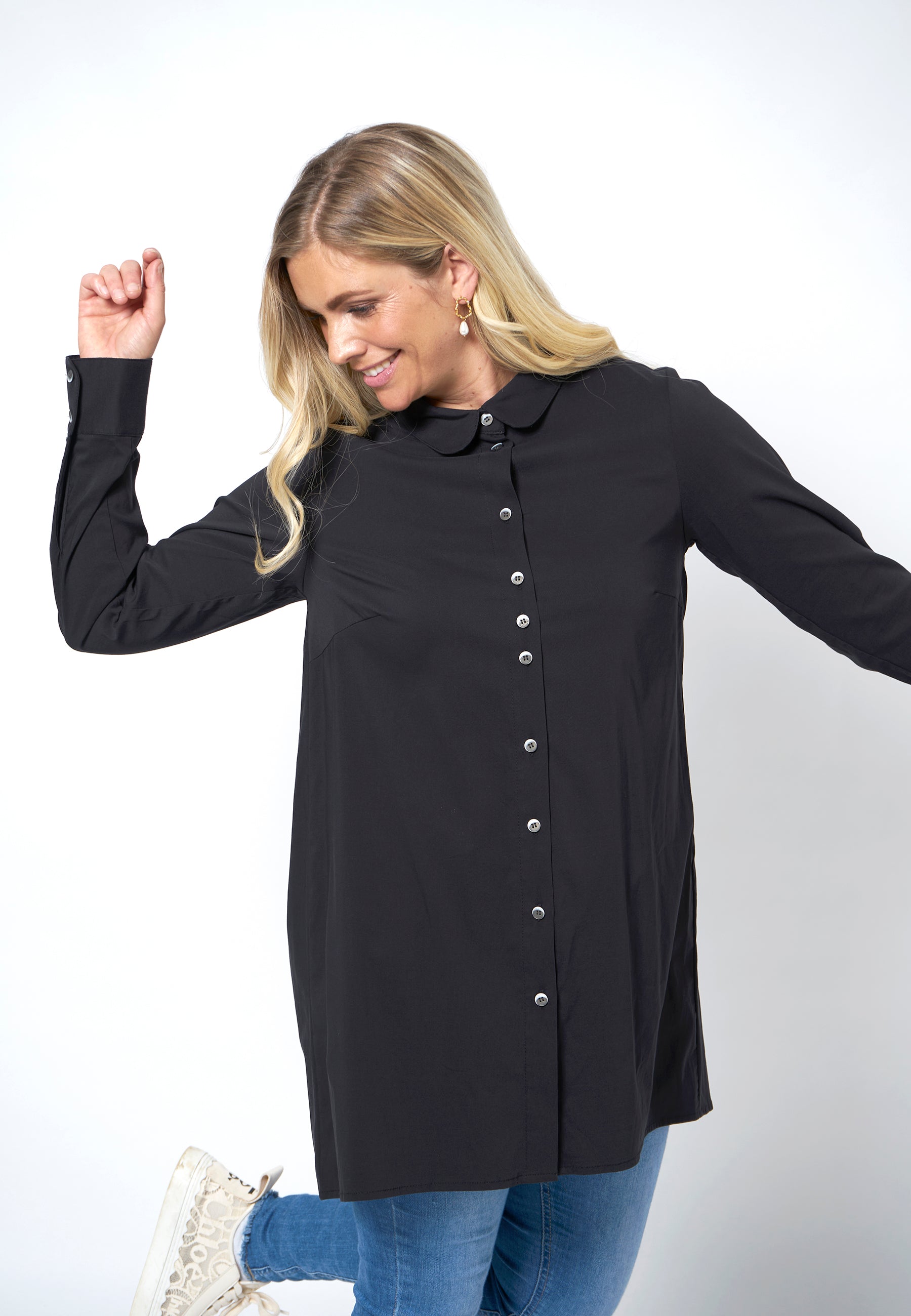 SHIRTMAKER SHJennifer Lou Skjortebluser 005 Black