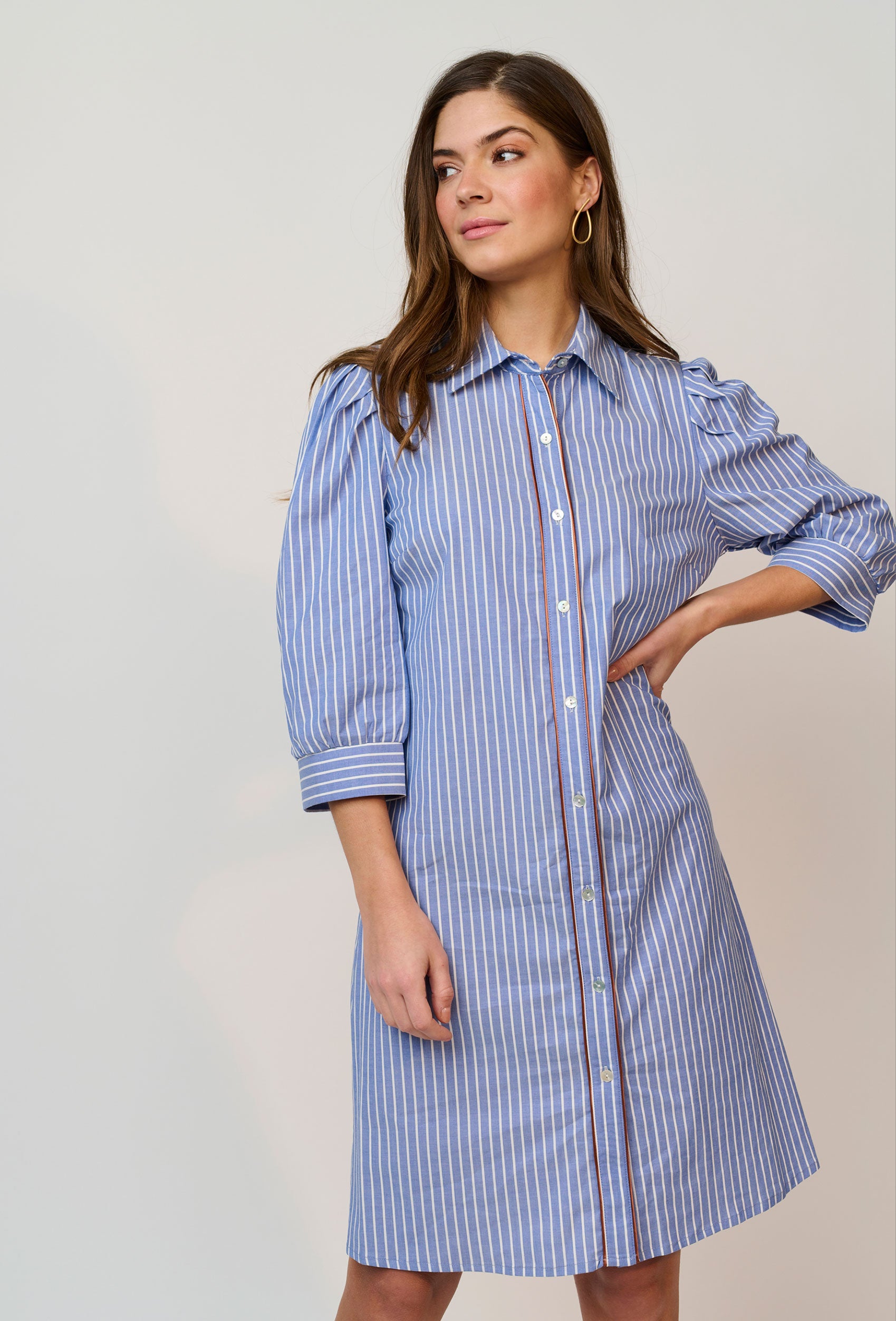 SHIRTMAKER SHPaz Skjortebluser 007 Light Blue