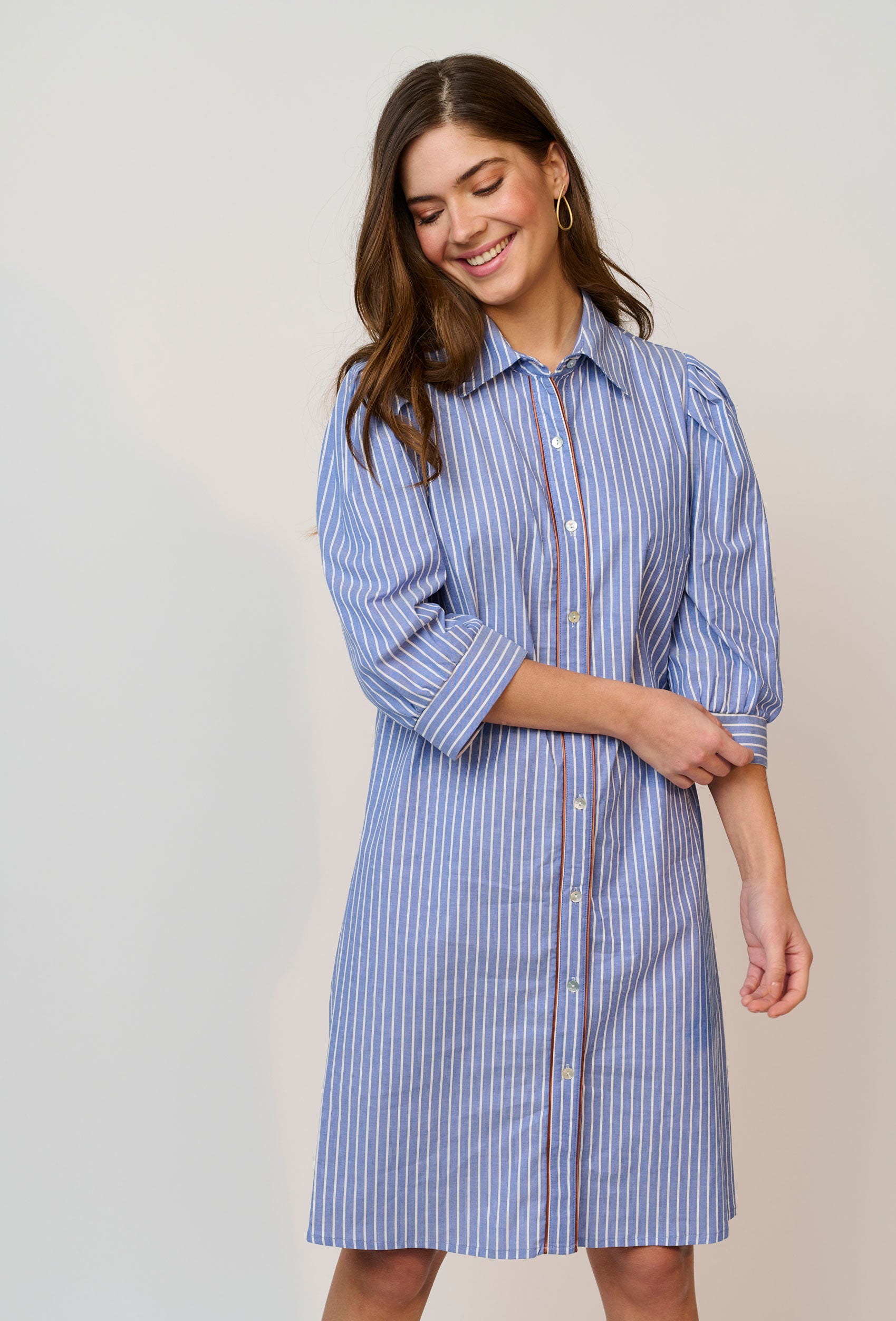 SHIRTMAKER SHPaz Skjortebluser 007 Light Blue