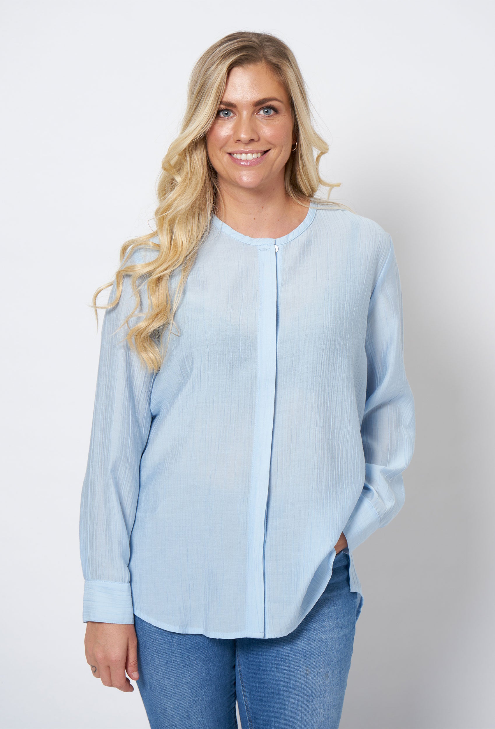 SHIRTMAKER SHRita Skjortebluser 007 Light Blue