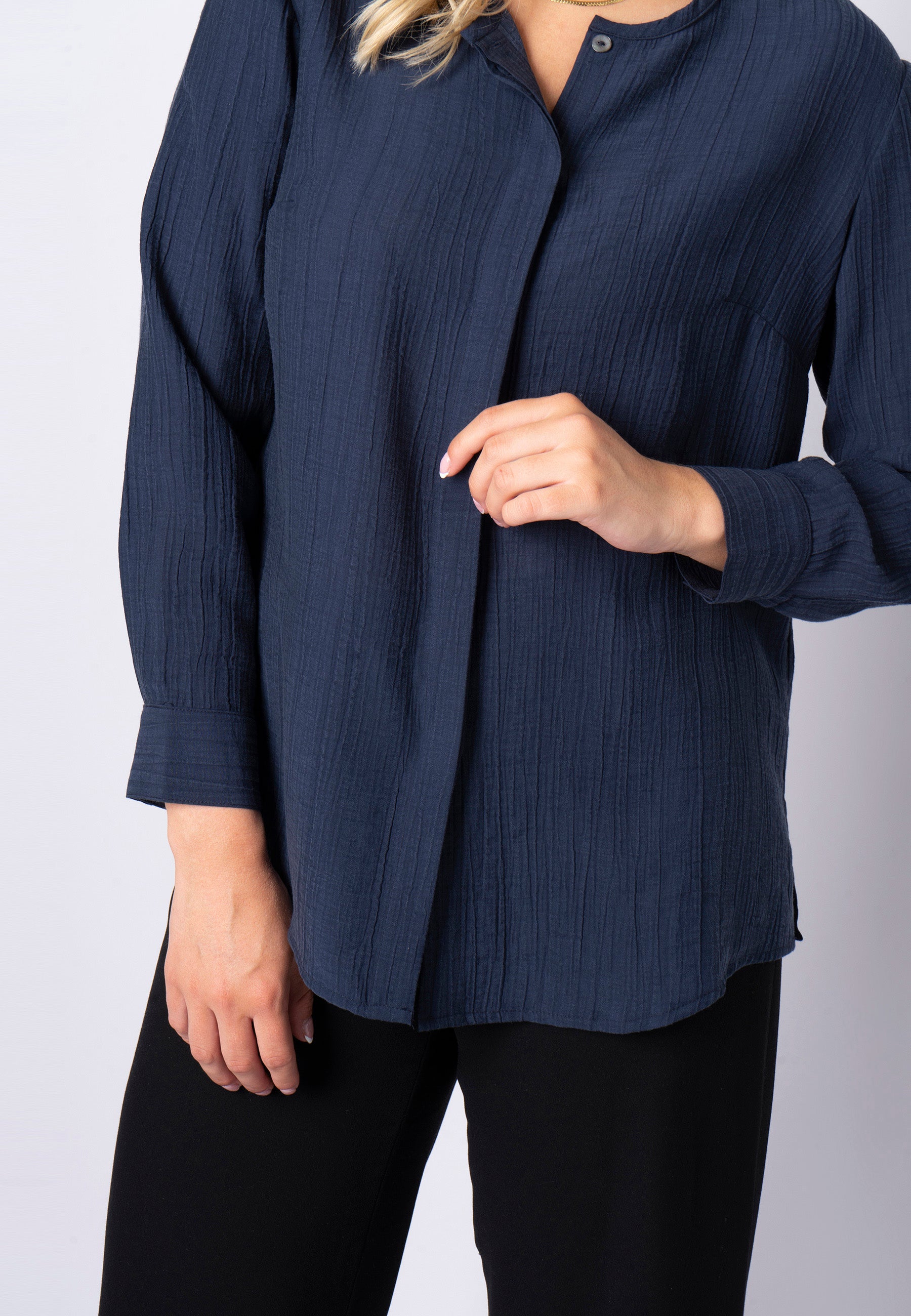 SHIRTMAKER SHRita Skjortebluser 009 Navy blue