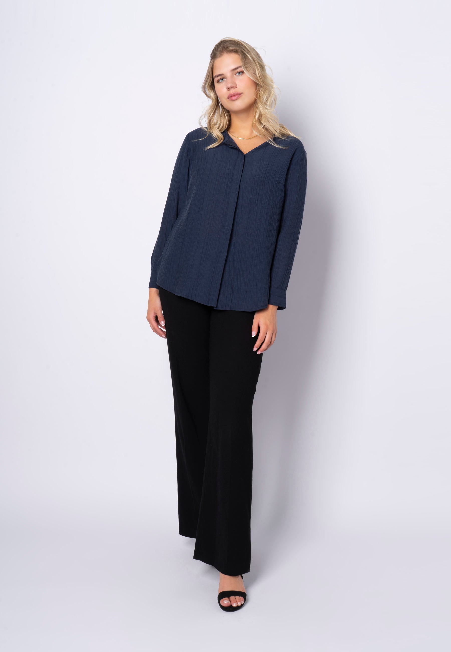 SHIRTMAKER SHRita Skjortebluser 009 Navy blue