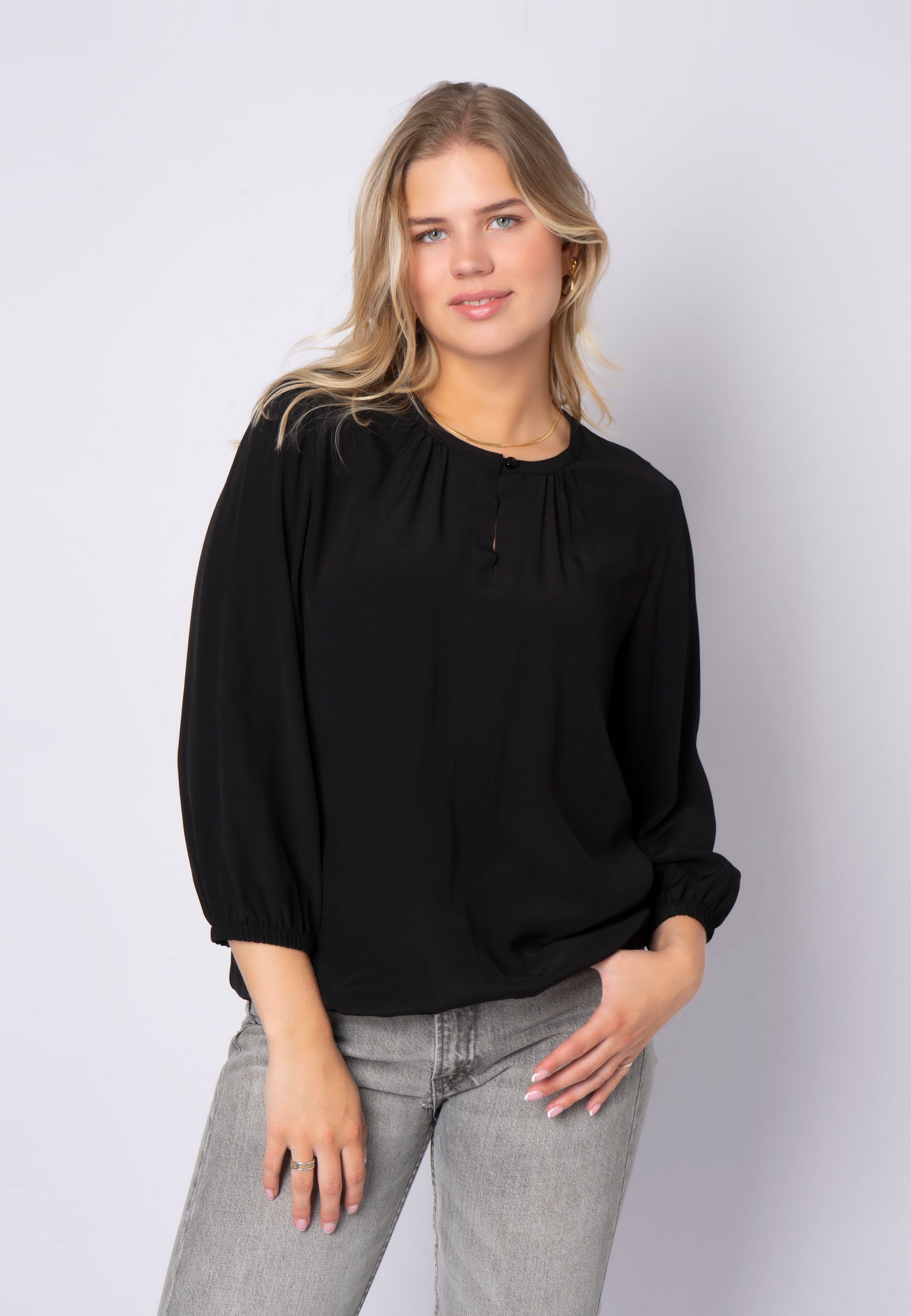 SHIRTMAKER SHRitt Skjortebluser 010 Black