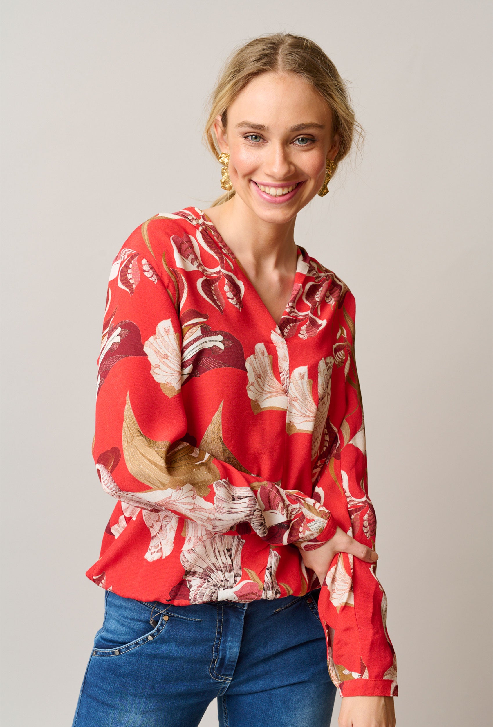 SHIRTMAKER SHRiva Skjortebluser 015 Red