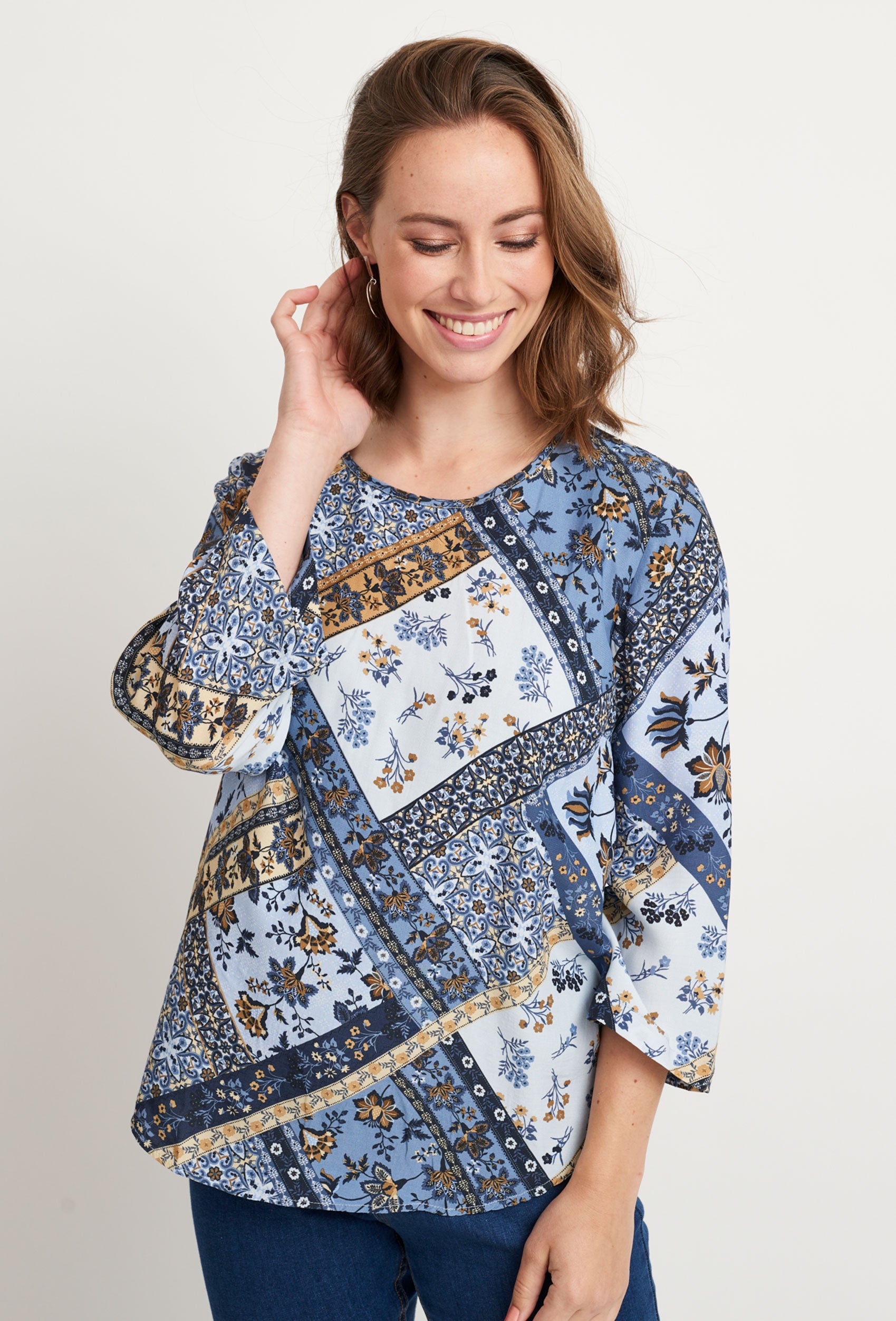SHIRTMAKER SHRoda Skjortebluser 028 Blue