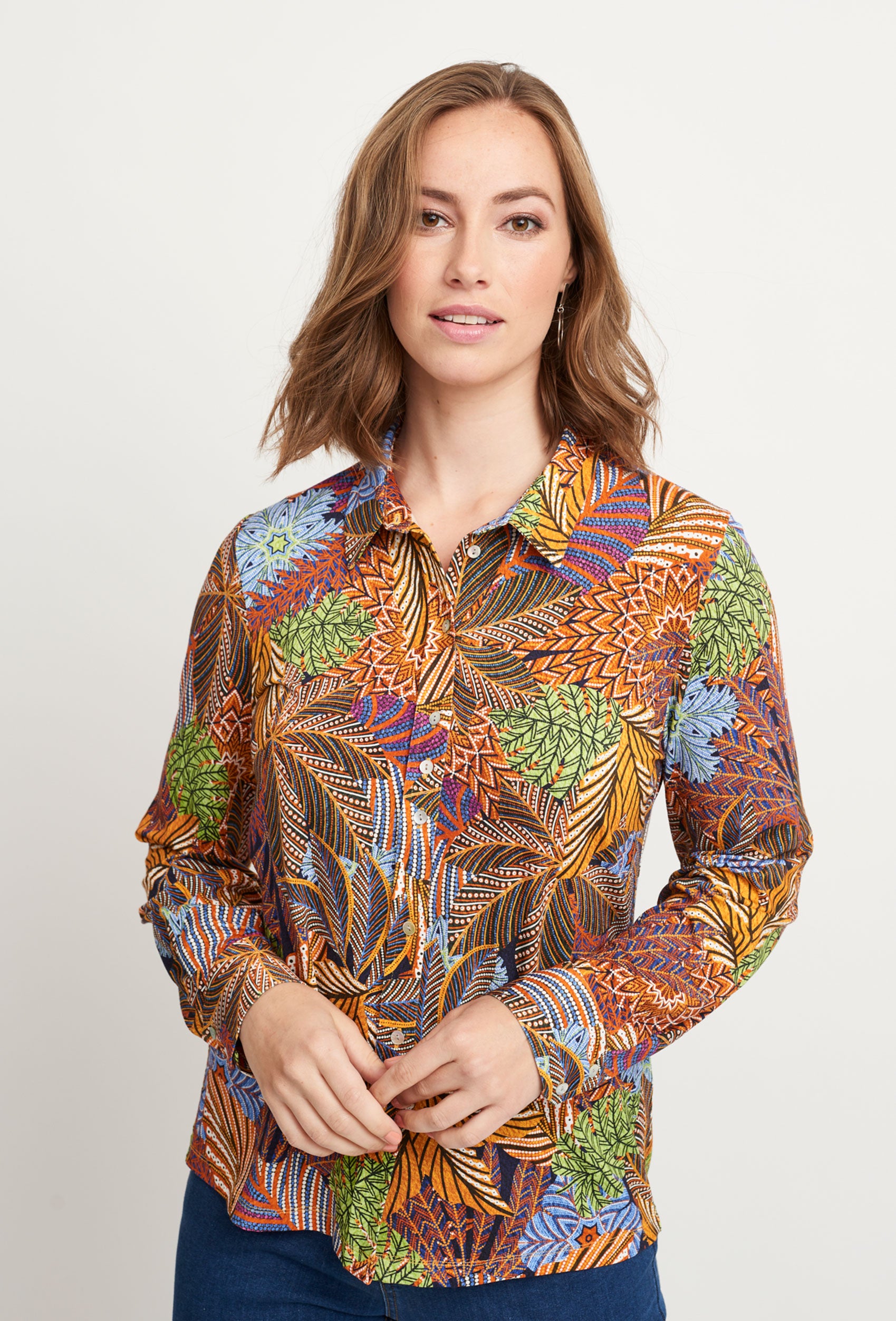 SHIRTMAKER SHRoma Skjortebluser 800 Golden