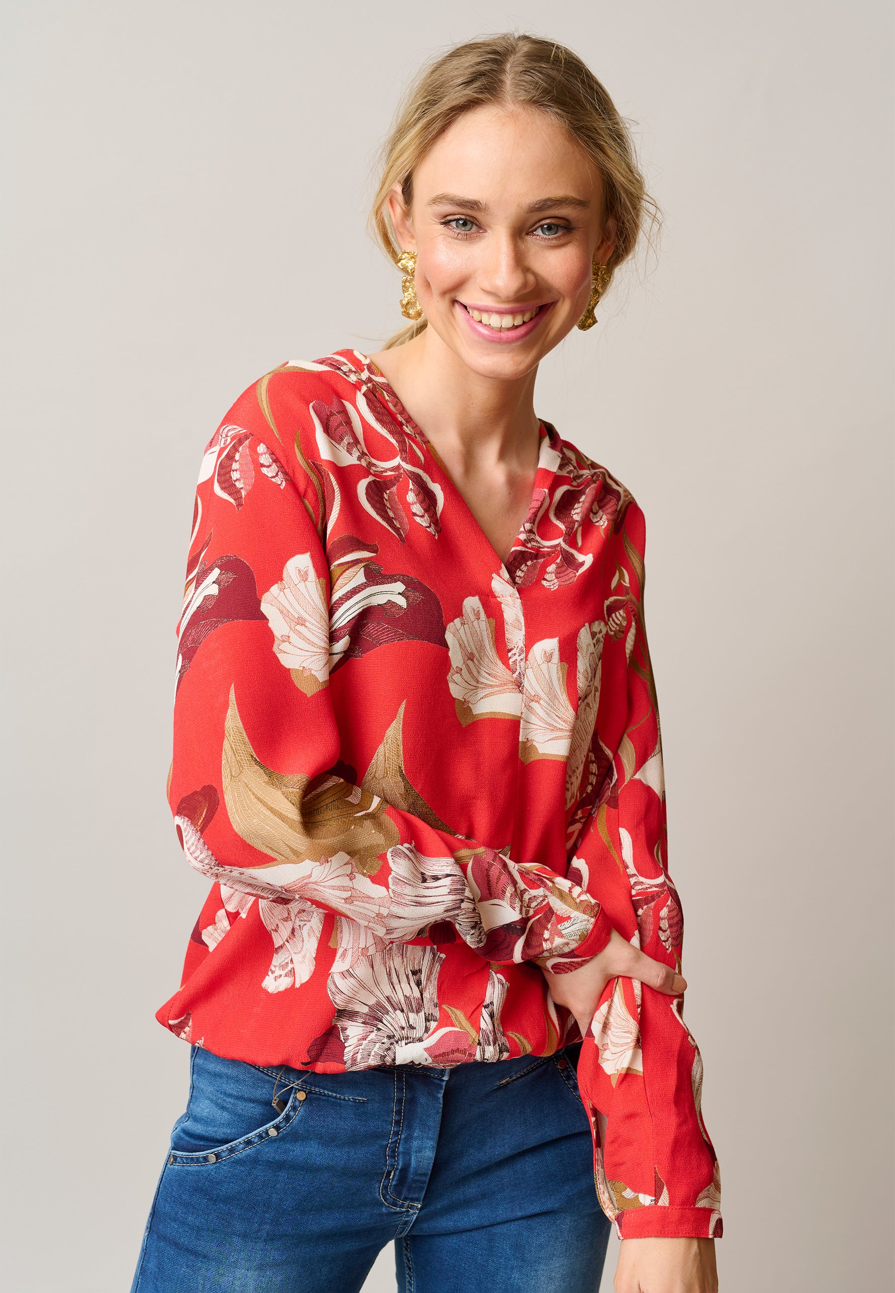 SHIRTMAKER SHRuna Skjortebluser 015 Red
