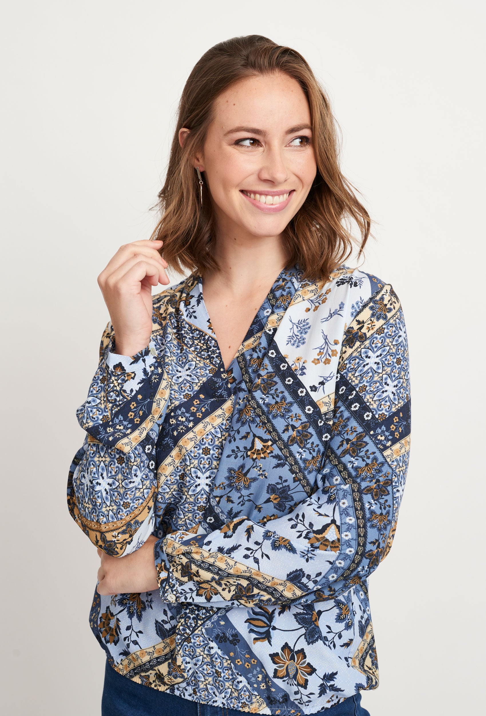 SHIRTMAKER SHRuna Skjortebluser 028 Blue