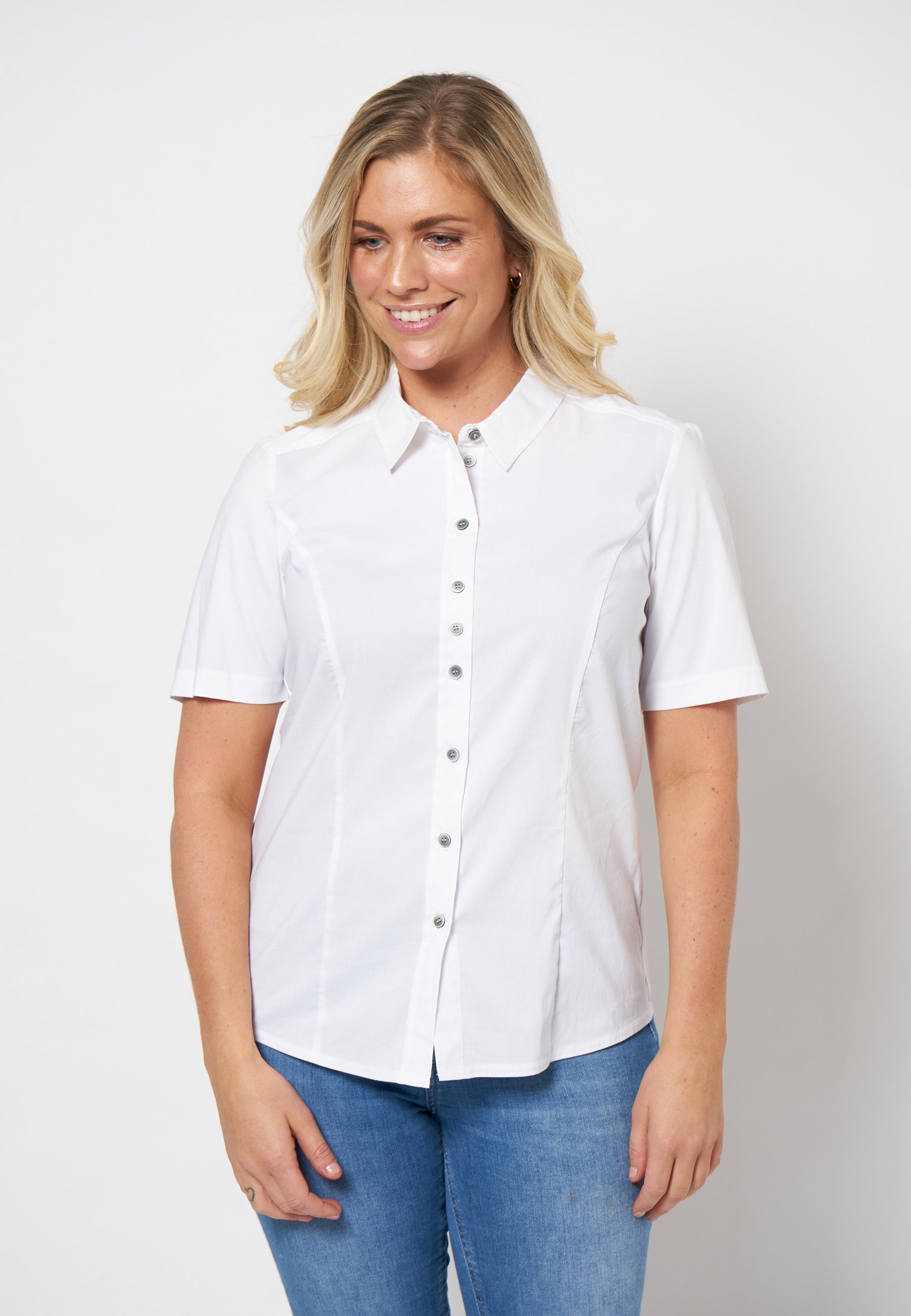 SHIRTMAKER SHShila Skjortebluser 006 White