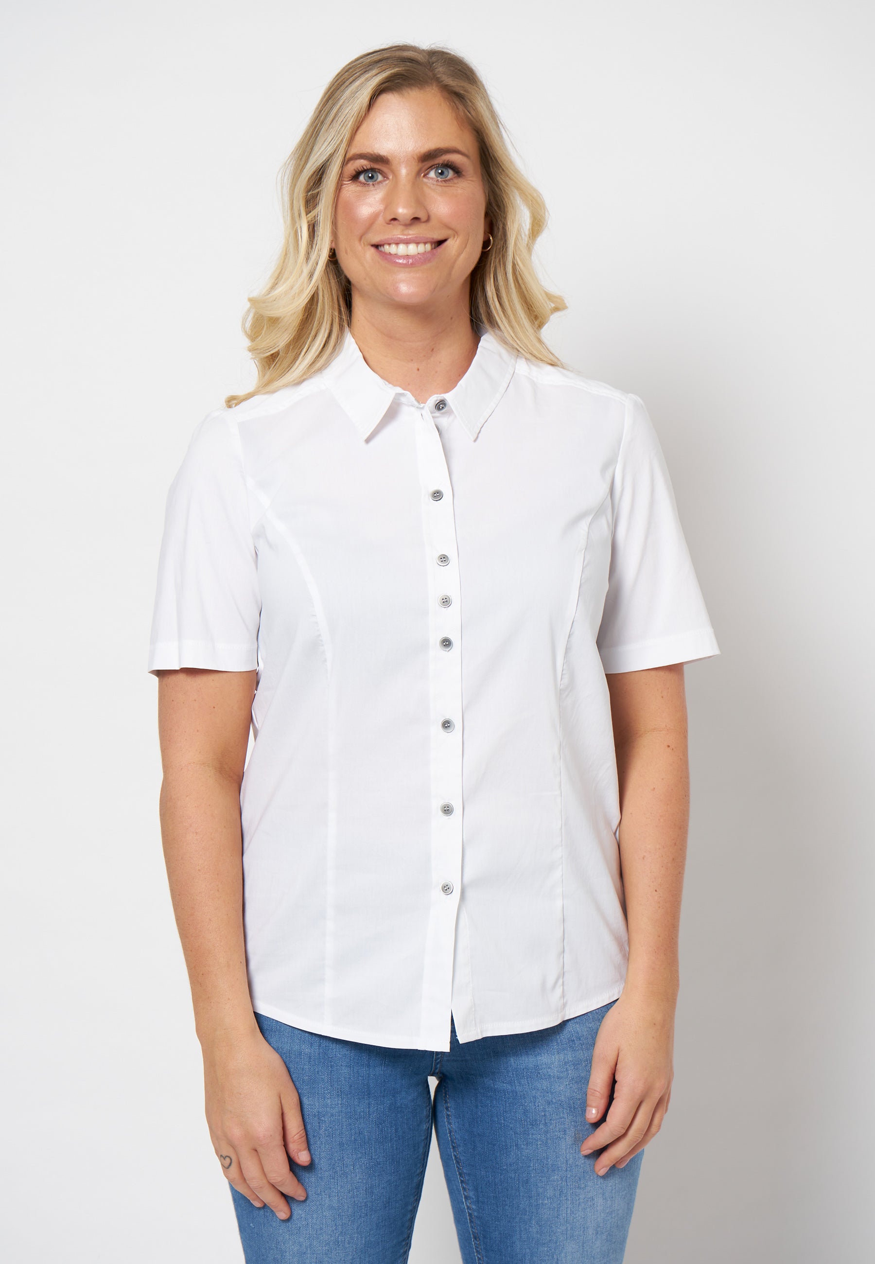 SHIRTMAKER SHShila Skjortebluser 006 White