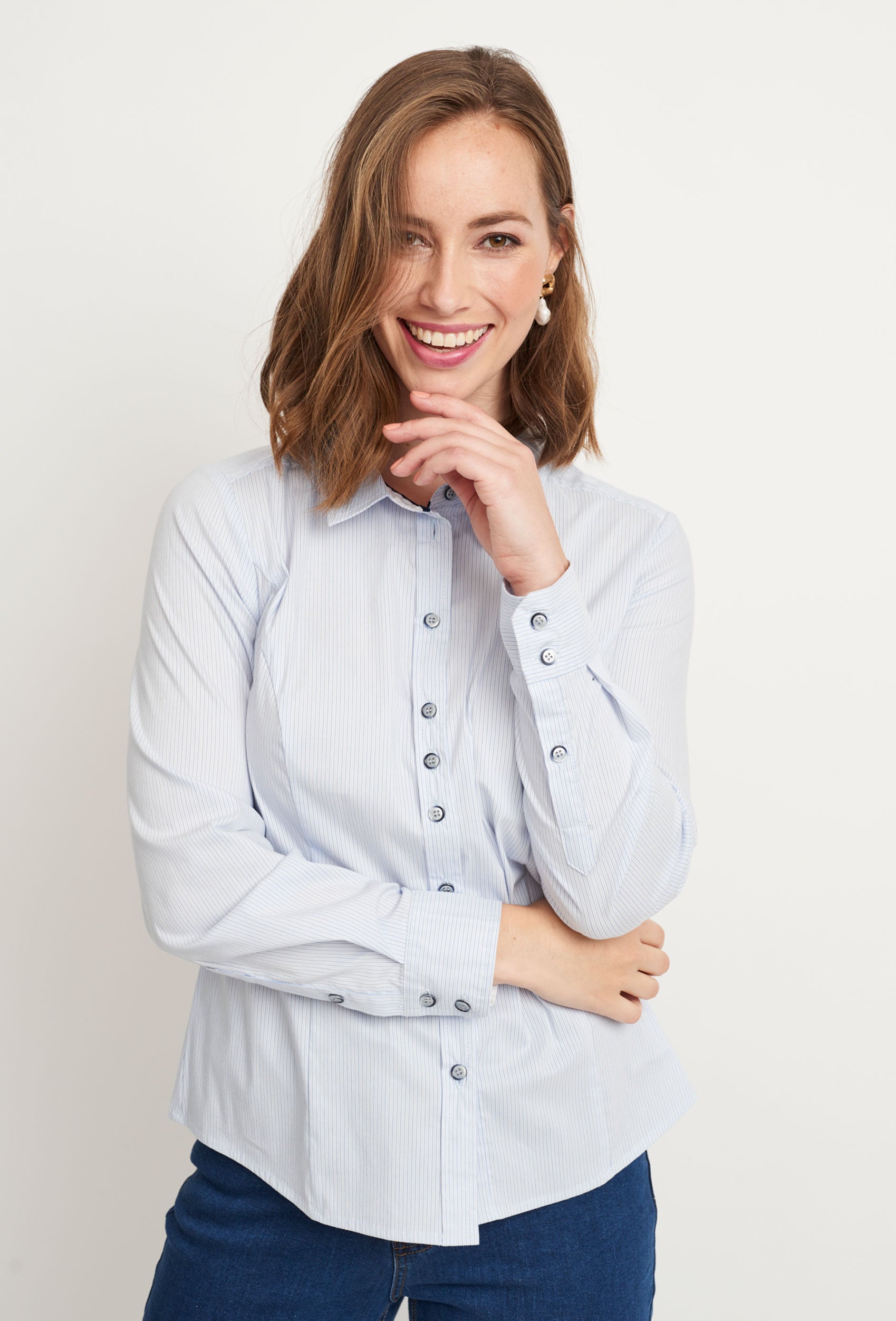 SHIRTMAKER SHShirley Skjortebluser 007 Light Blue