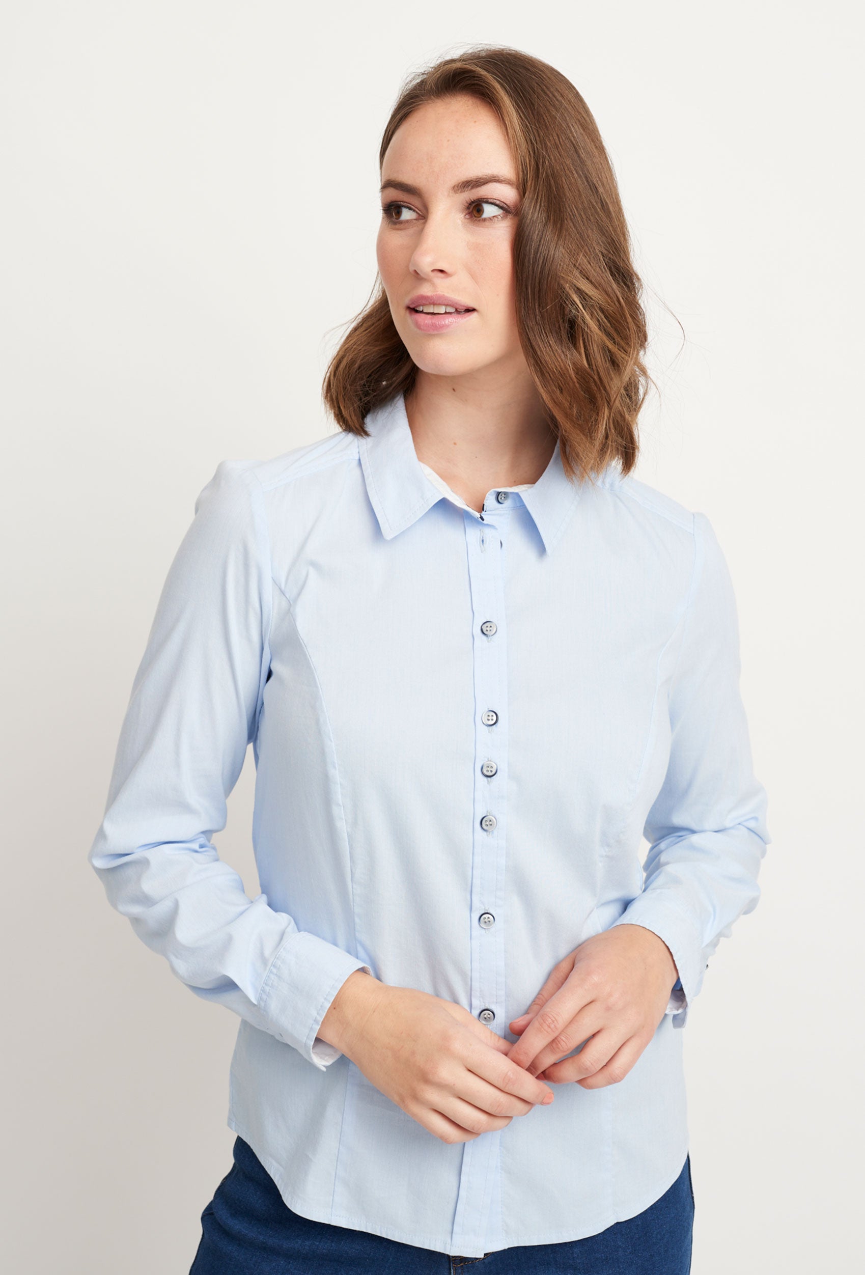 SHIRTMAKER SHShirley Skjortebluser 007 Light Blue