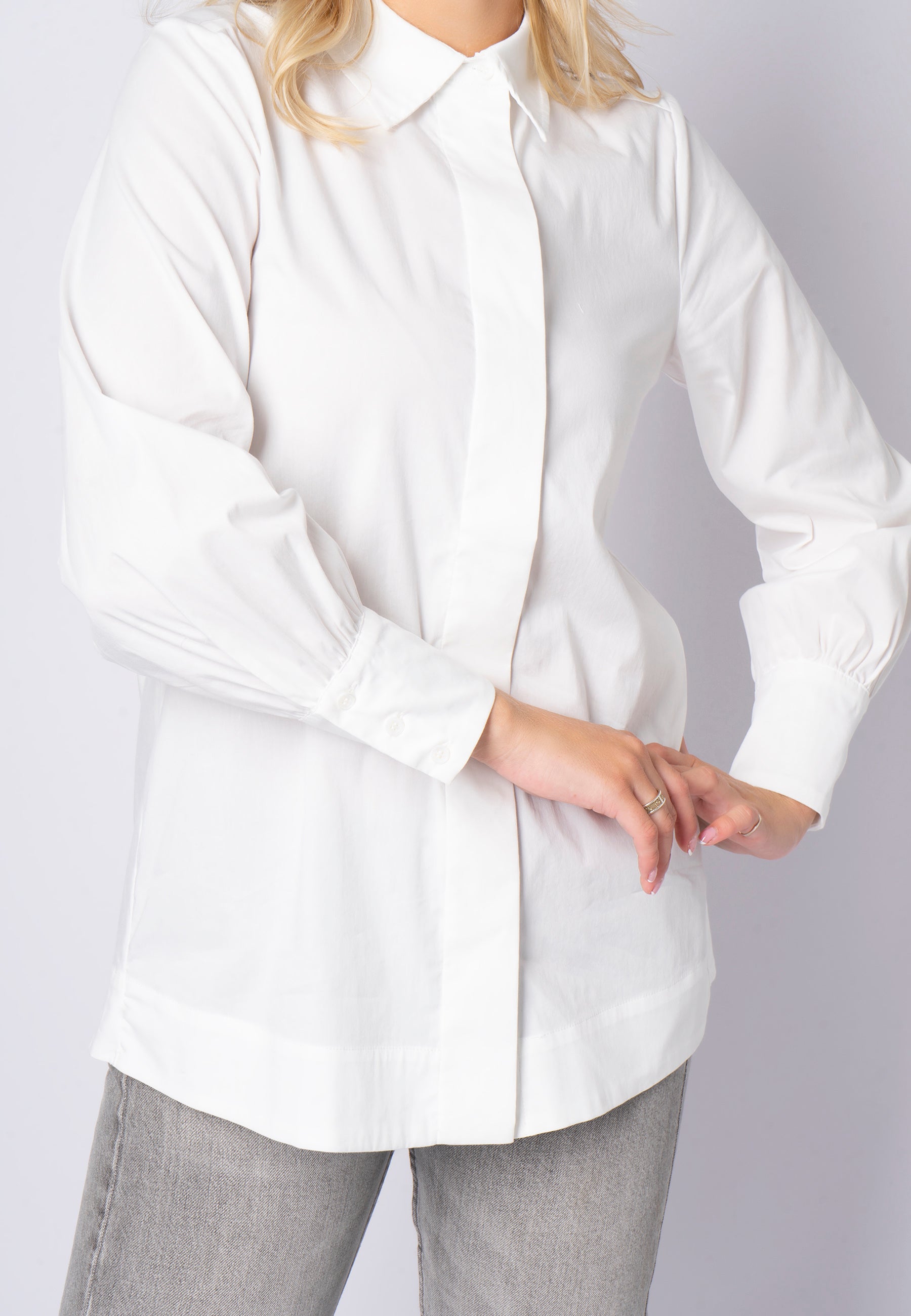 SHIRTMAKER SHSigne Skjortebluser 9000 WHITE
