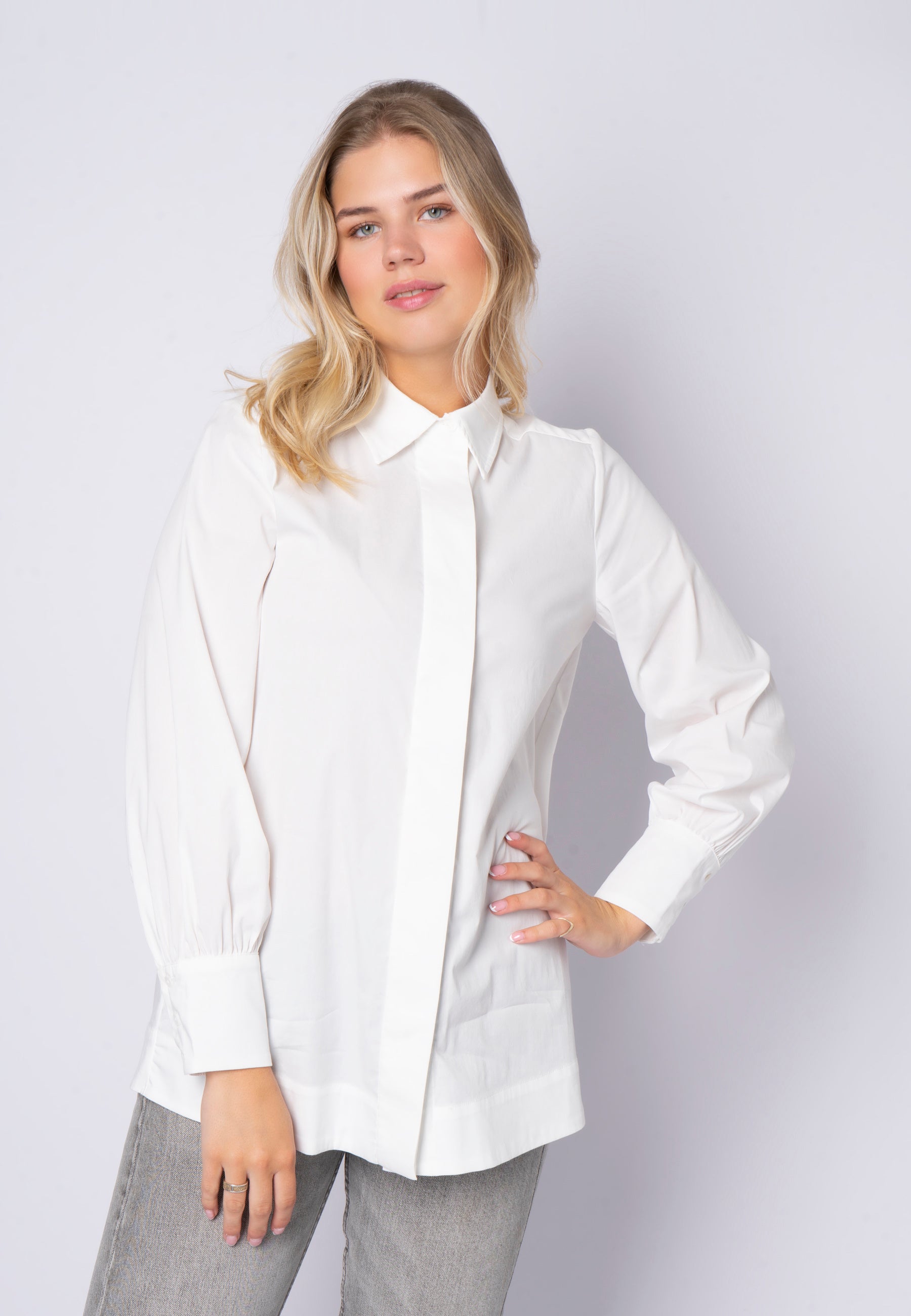 SHIRTMAKER SHSigne Skjortebluser 9000 WHITE