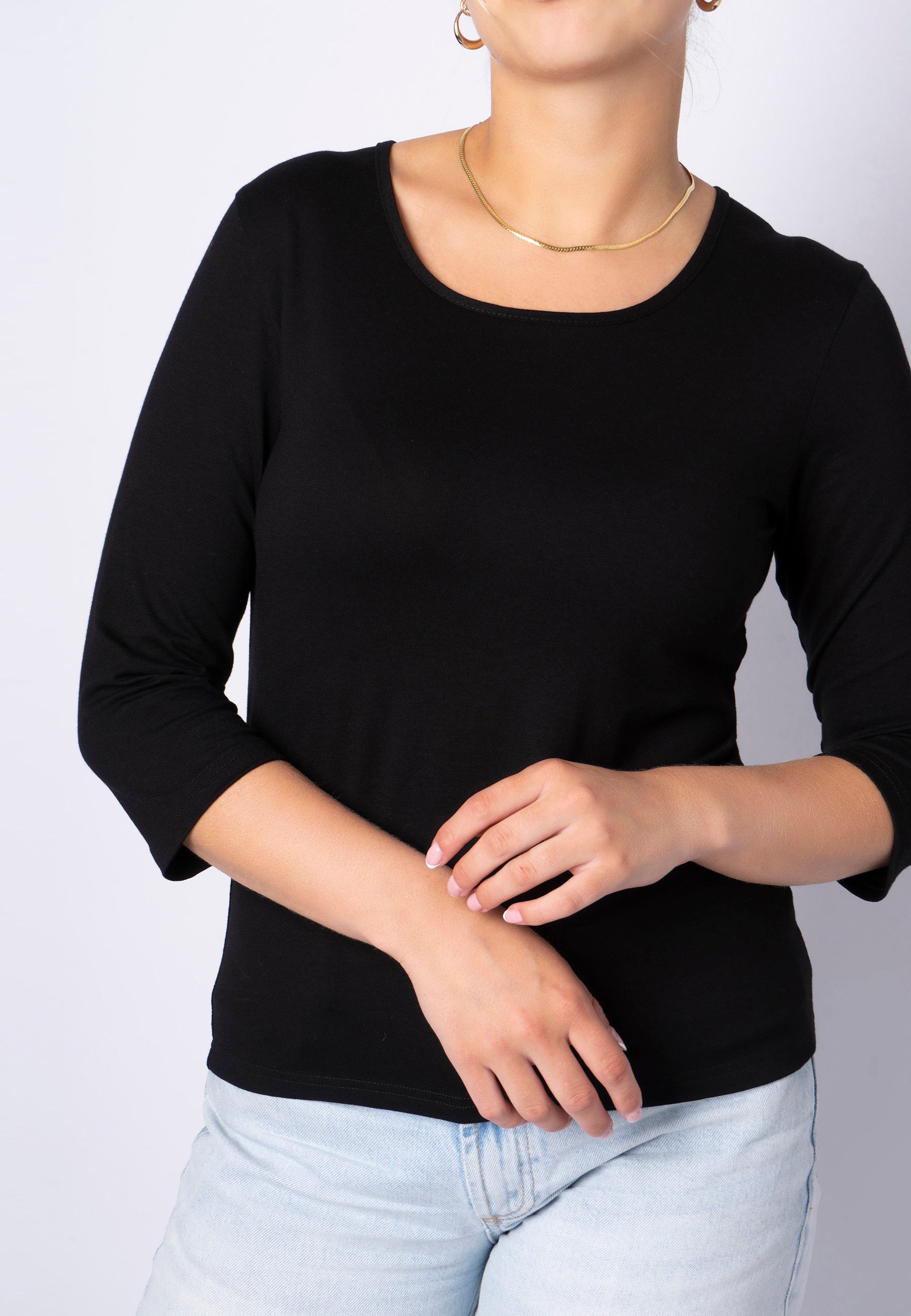 SHIRTMAKER SHT-Shirt T-Shirt 999 Black