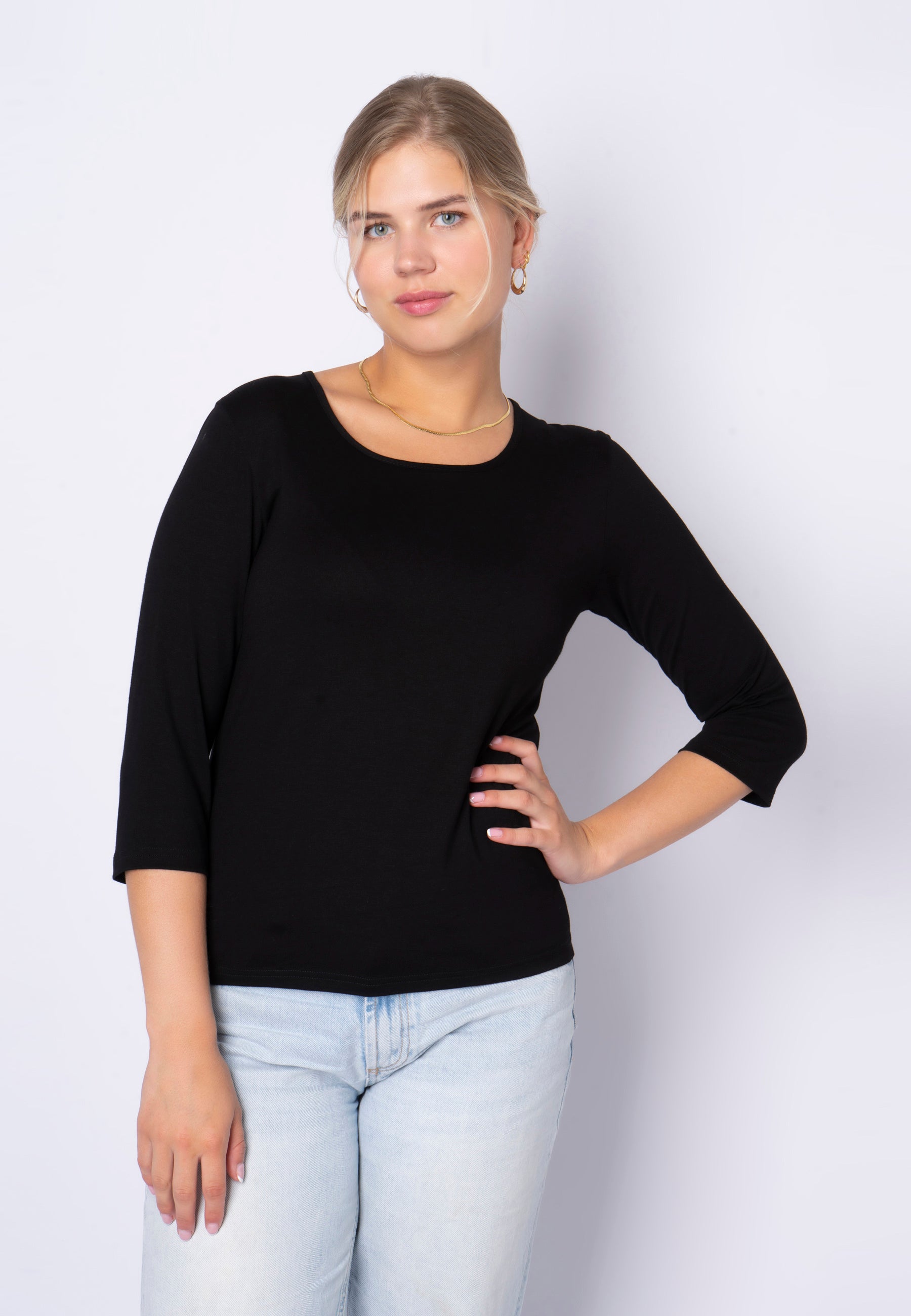 SHIRTMAKER SHT-Shirt T-Shirt 999 Black