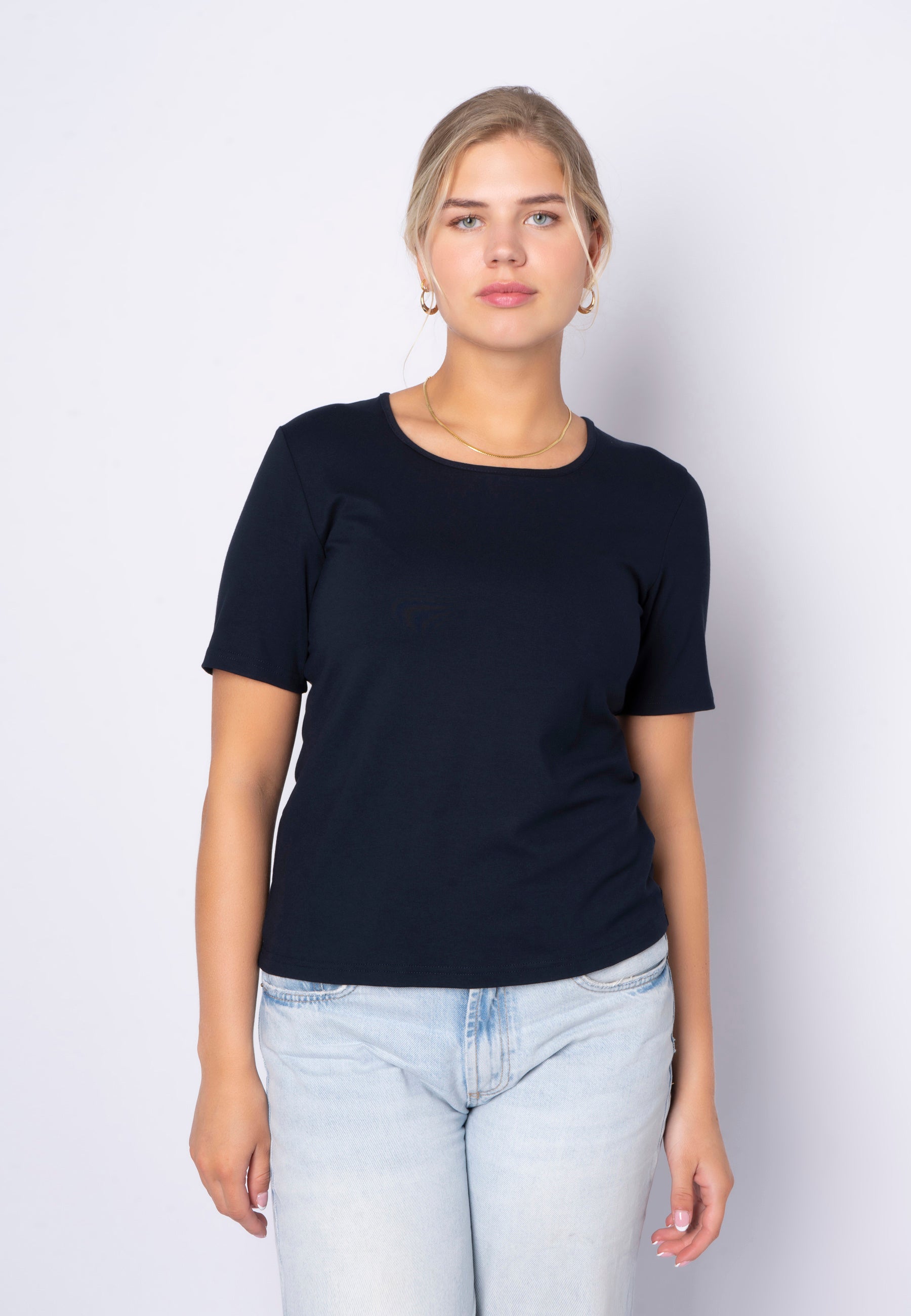 SHIRTMAKER SHT-shirt T-Shirt 574 Navy