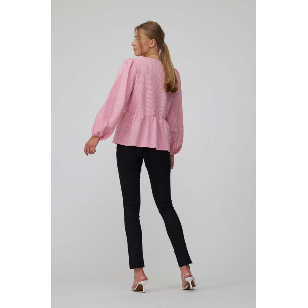 A-View Sara LS blouse Skjorter og bluser Red