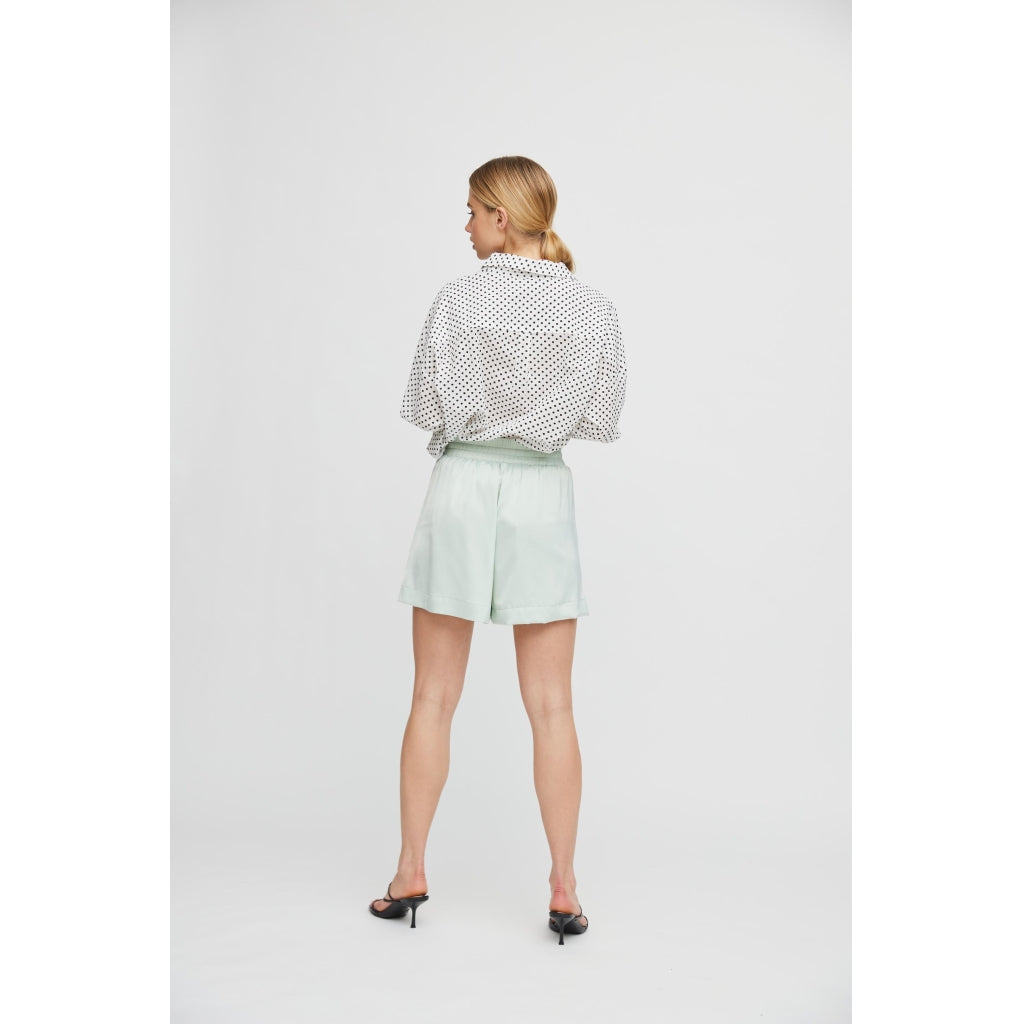 A-View Solva shirt Skjorter og bluser Off white with black dots