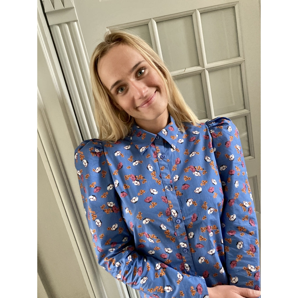 Custommade Tabita shirt Skjorter og bluser Dutch blue