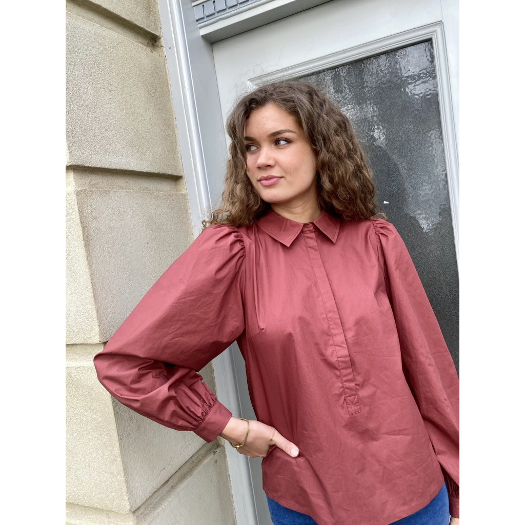 Just Female Tulina blouse Skjorter og bluser Sephia rose