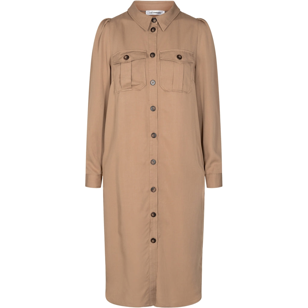 Co'couture Uni shirt dress Dress Khaki