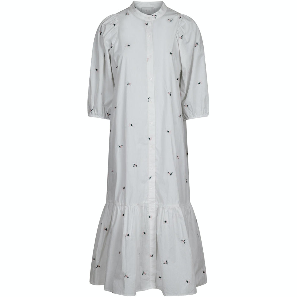 Neo Noir Valentine embroidery dress Dress White