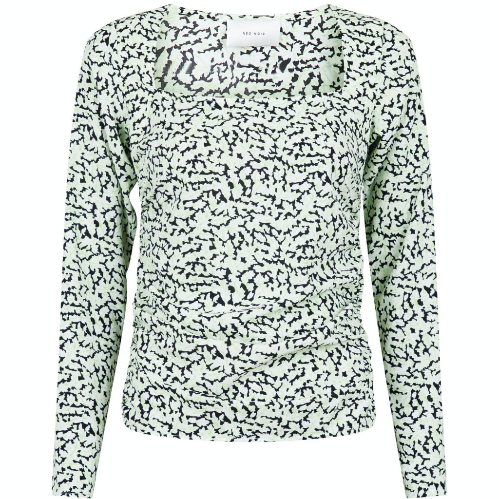 Neo Noir Violet fall leaf blouse Skjorter og bluser Green