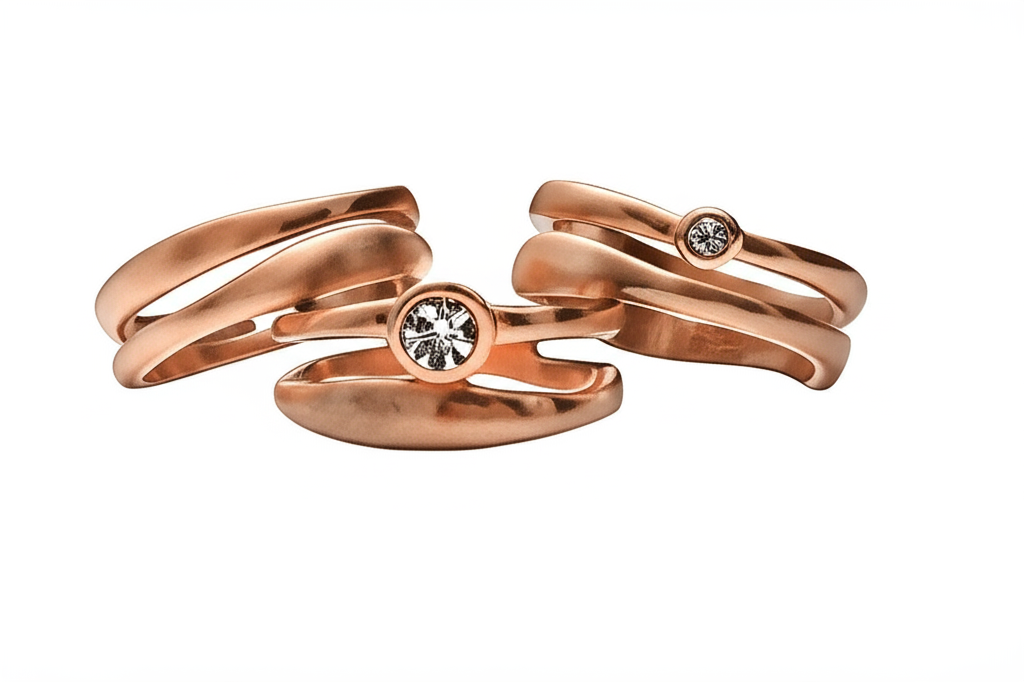 dansk smykkekunst - ringe - 1H585 i unikt sterling sølvdesign.