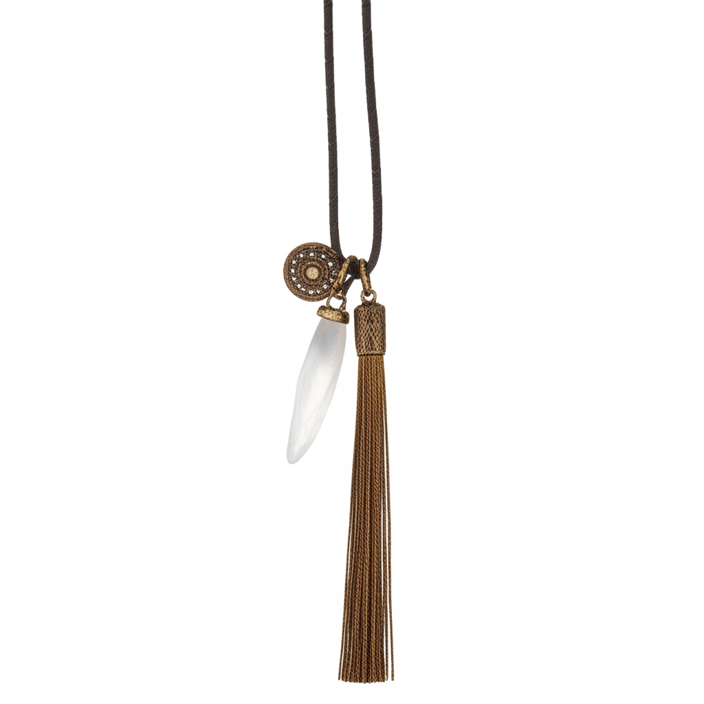 dansk smykkekunst - halskæde - 9C260, elegant sølvdesign med vedhæng.
