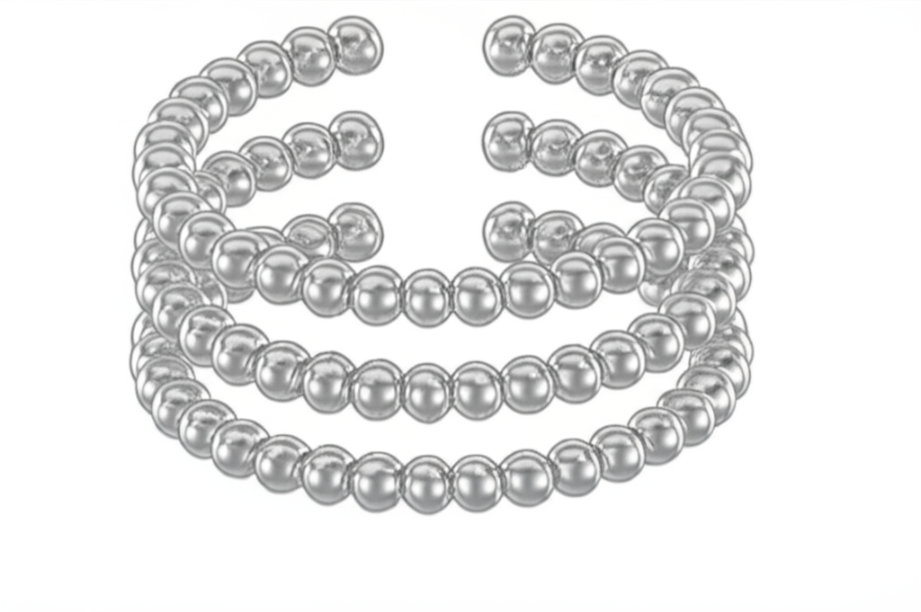 Dansk Copenhagen ring, elegant sølvdesign.