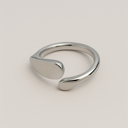Kopi Dansk smykkekunst - ringe- 1A1025, elegant teardrop design.